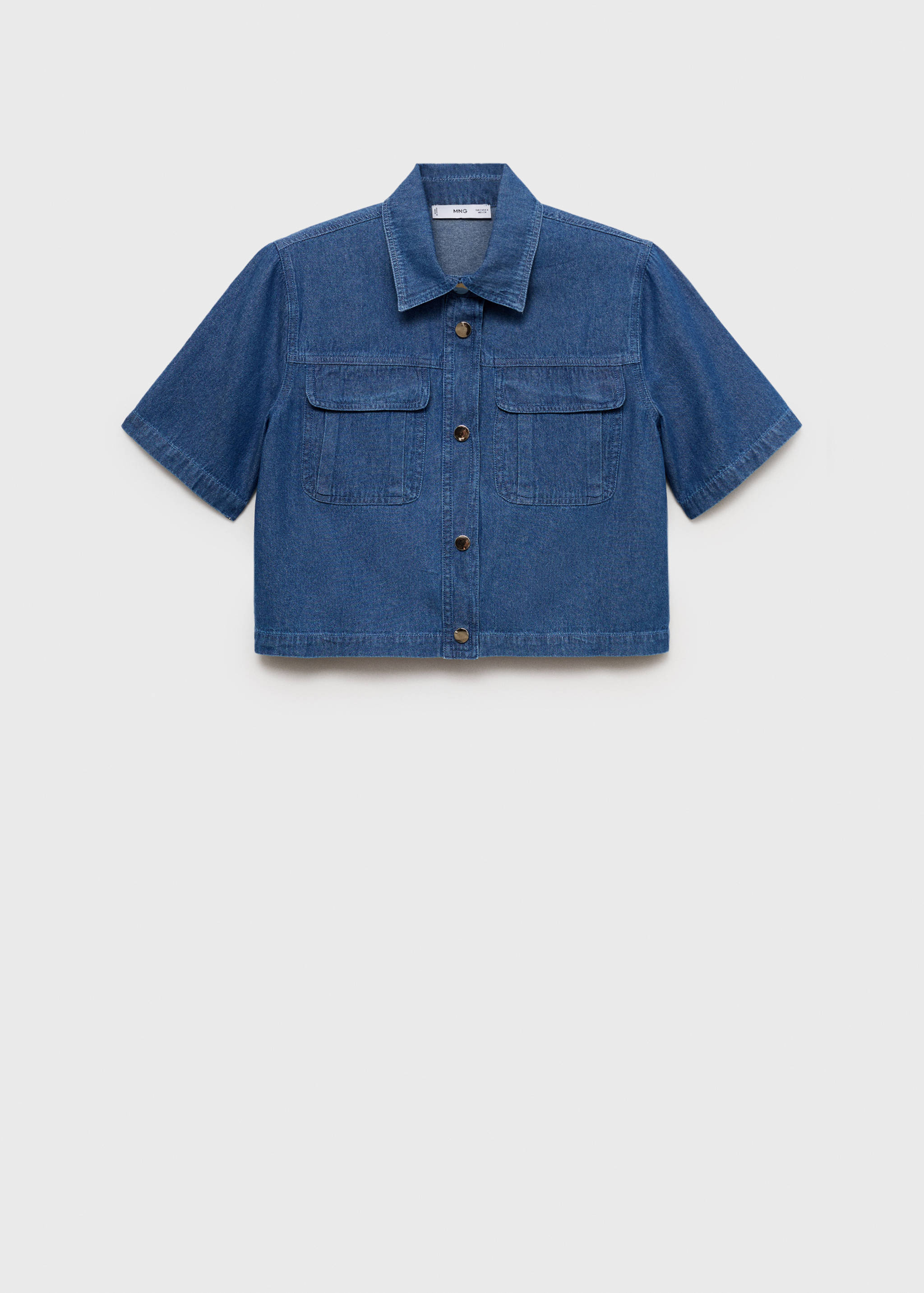 Cropped denim shirt - Article without model
