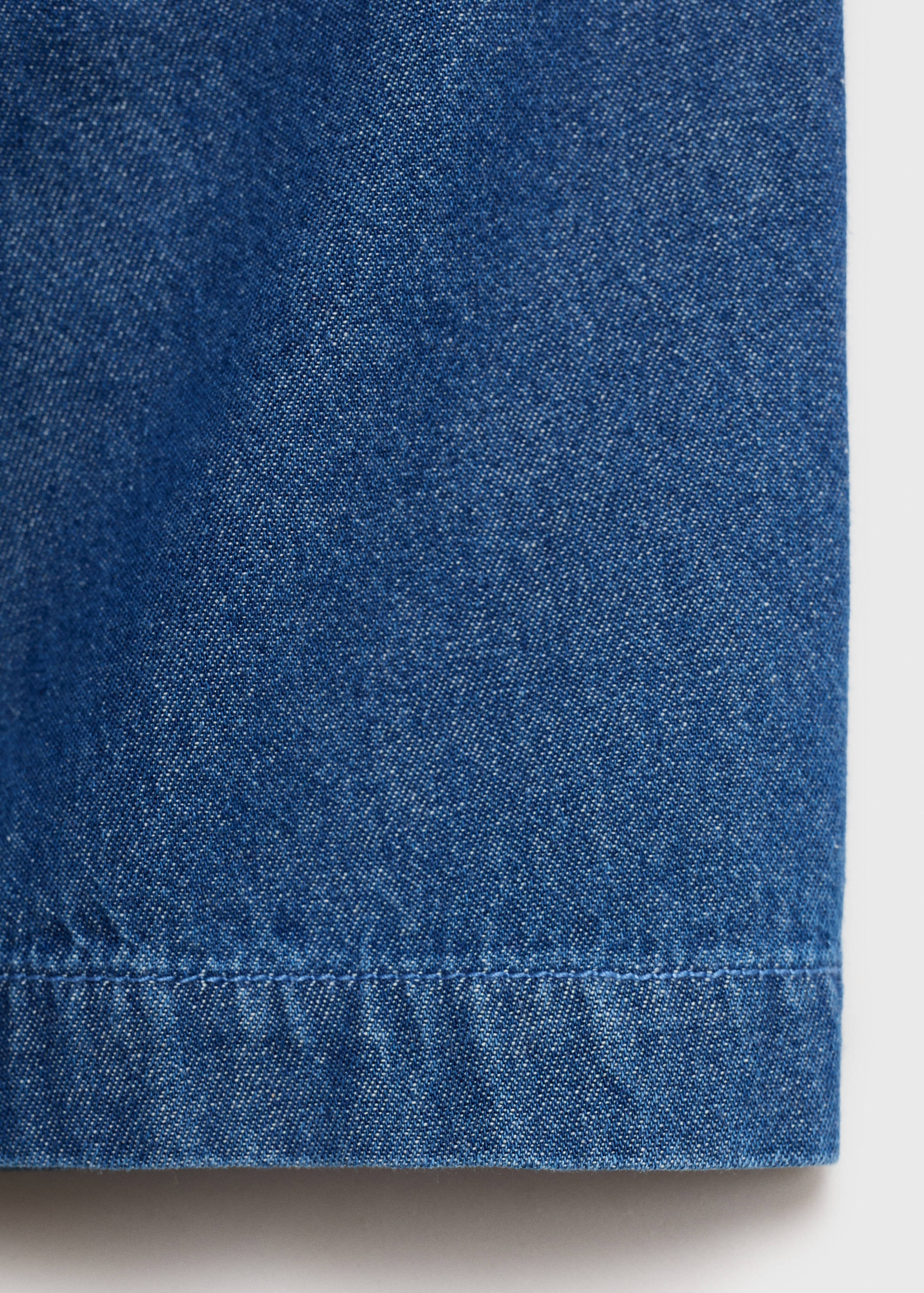 Cropped denim shirt - Details of the article 0