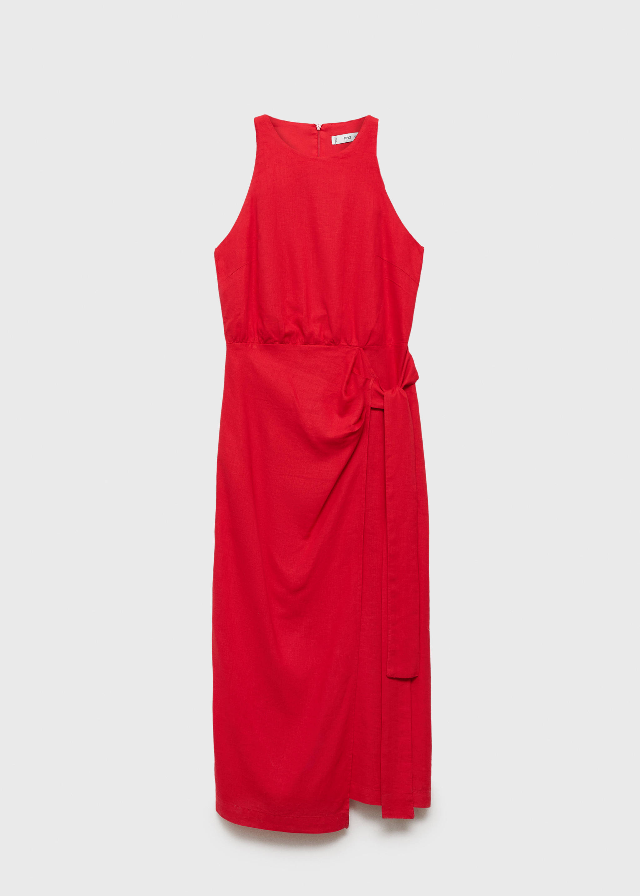 Vestido de linho com saia páreo - Artigo sem modelo