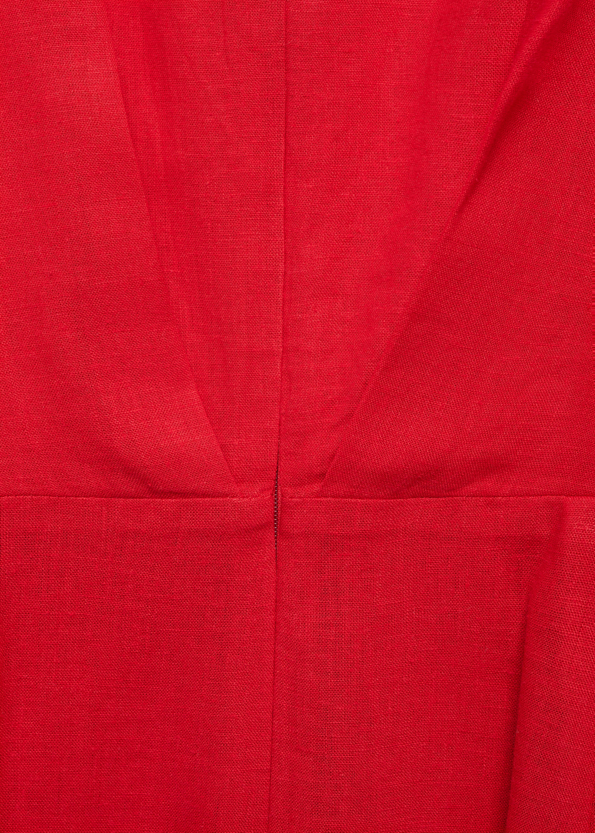 Vestido de linho com saia páreo - Pormenor do artigo 0