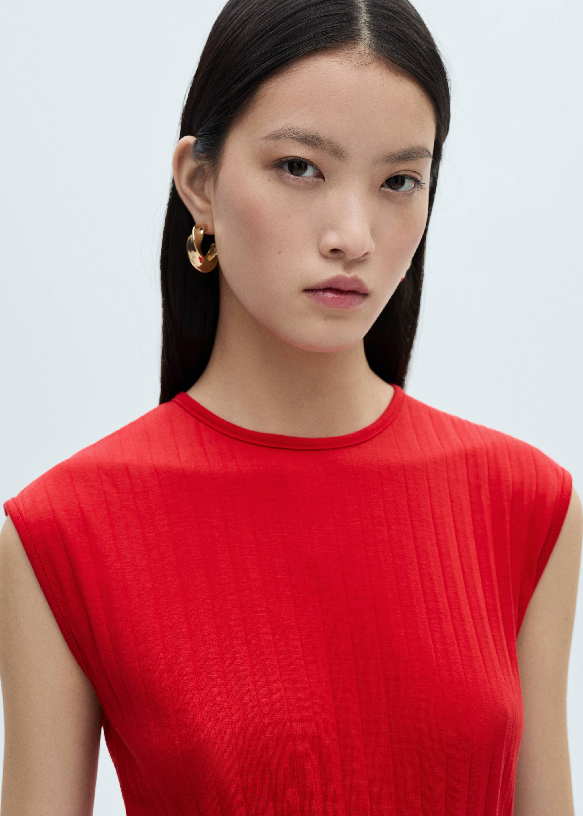 Vestido plisado cintura elástica - Detalle del artículo 1