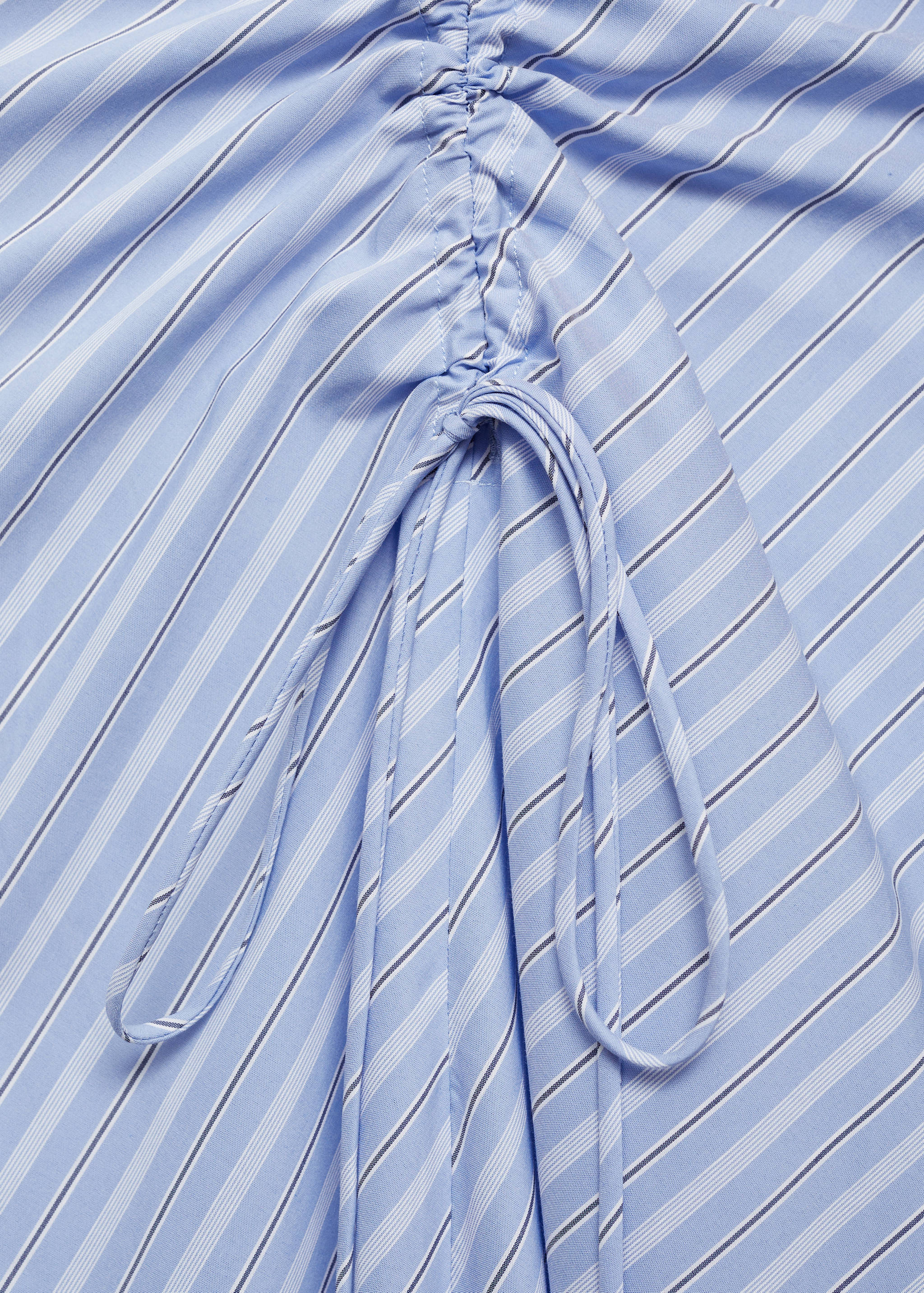 Striped draped asymmetrical dress - Details of the article 8