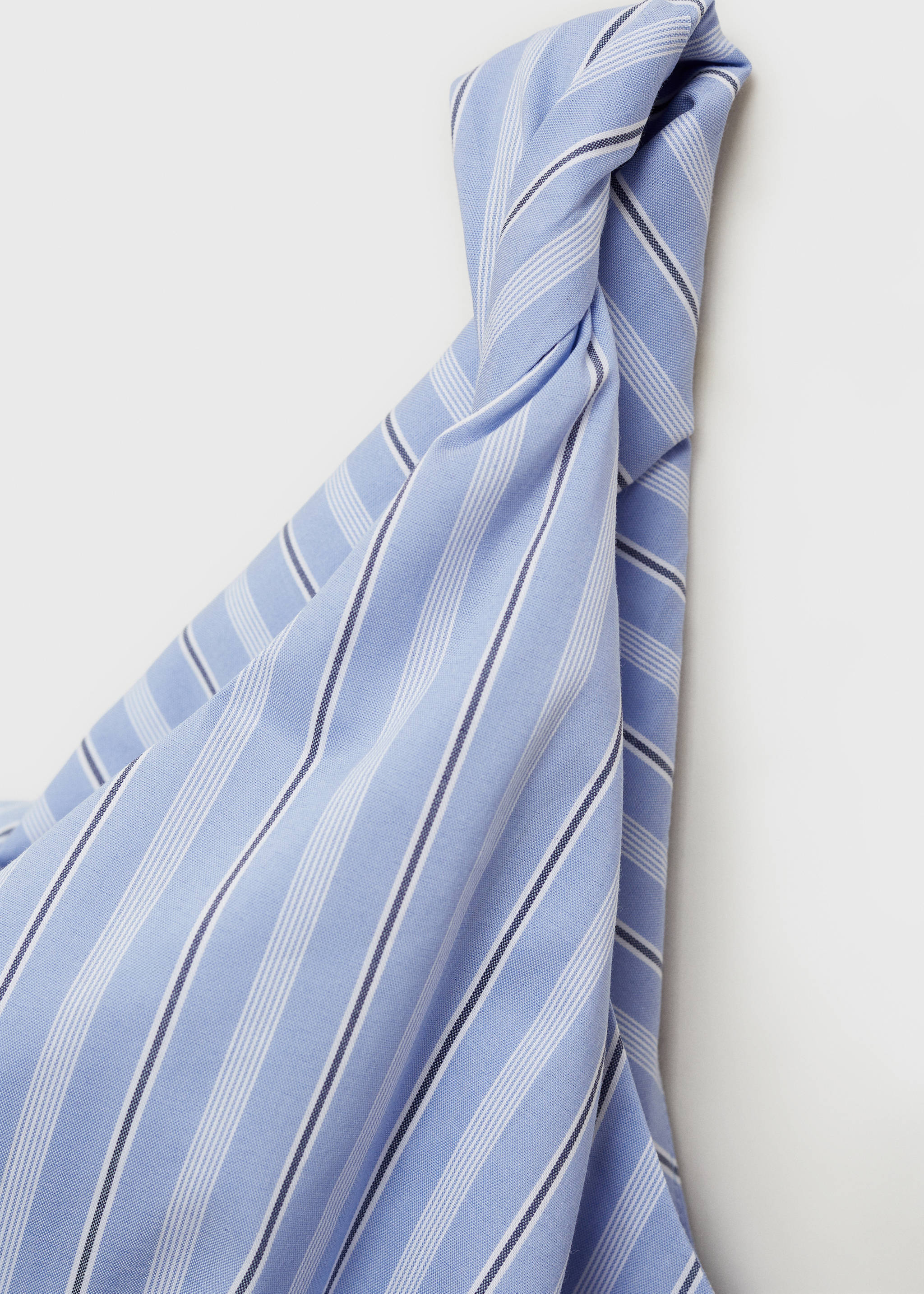 Striped draped asymmetrical dress - Details of the article 0