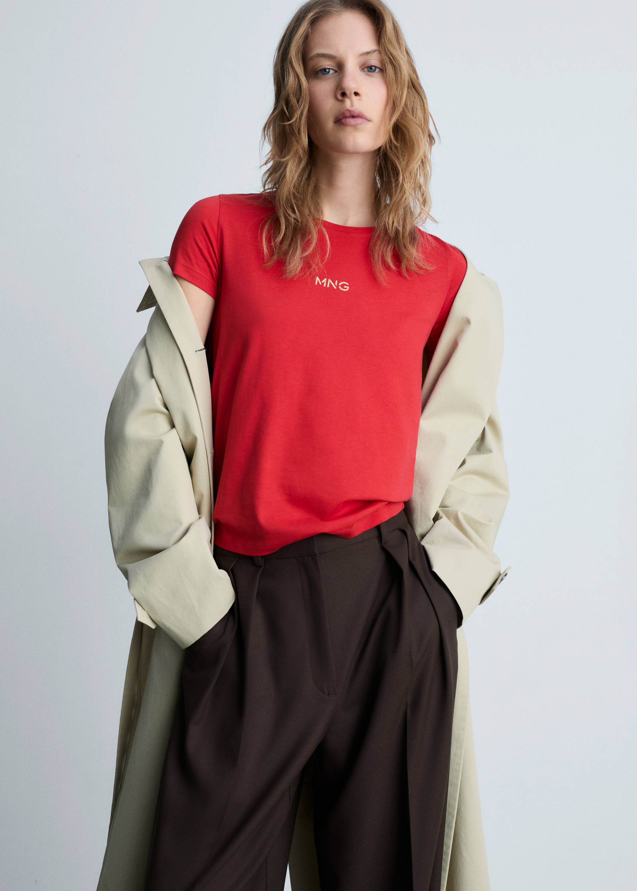 Logo cotton T-shirt - Medium plane