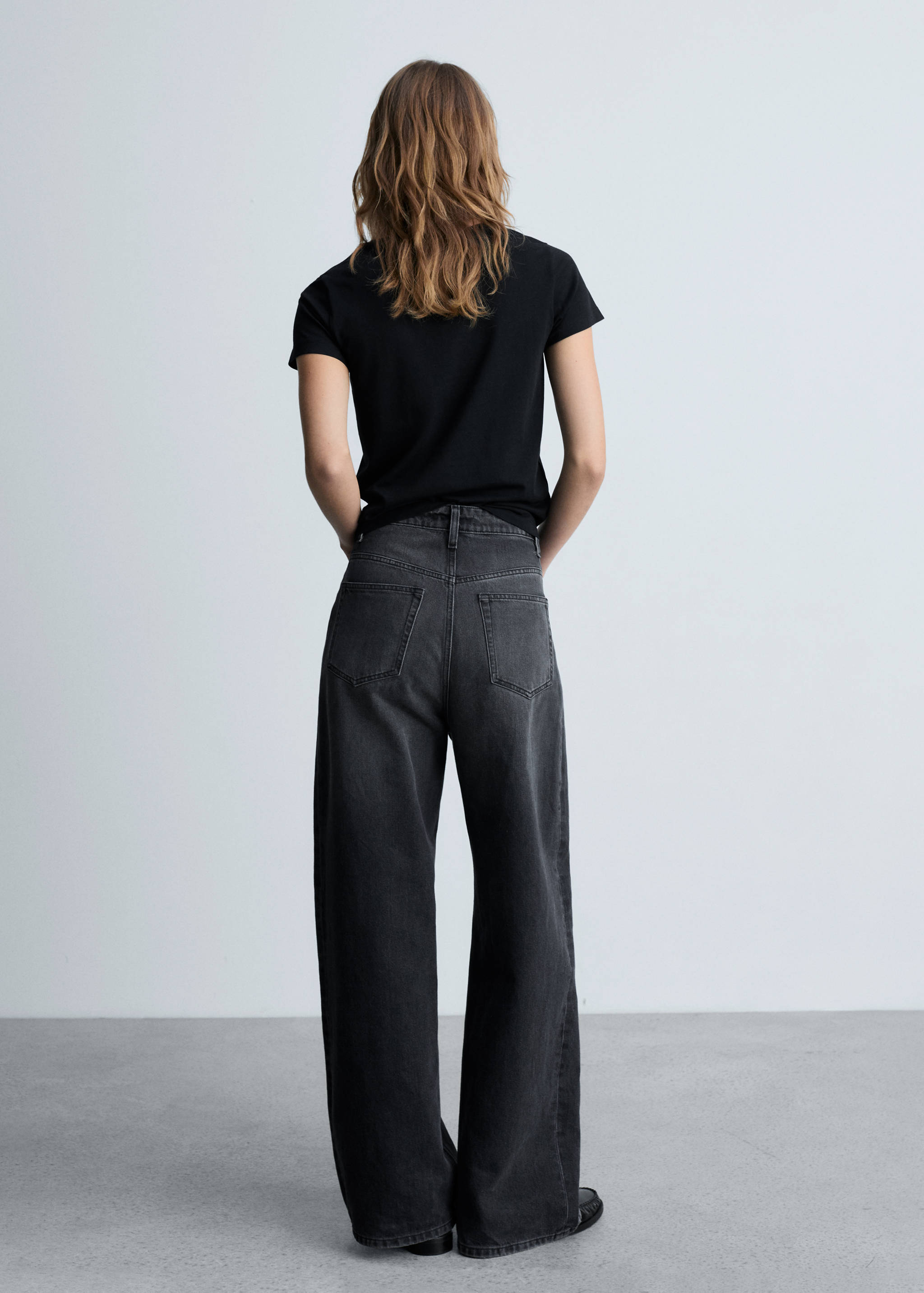 Хлопковая майка с логотипом - Обратная сторона изделия