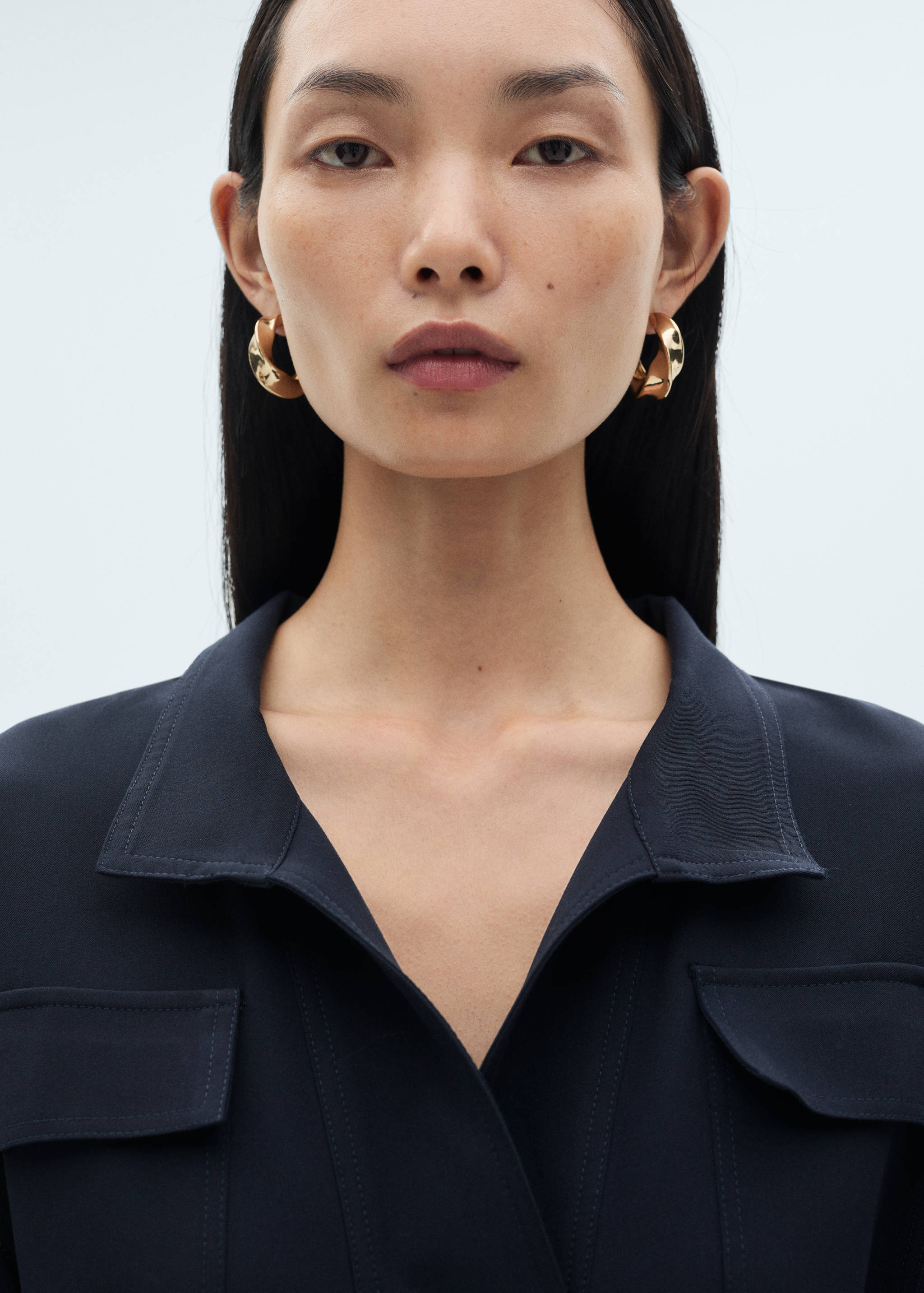 Robe manches courtes avec ceinture - Détail de l'article 1