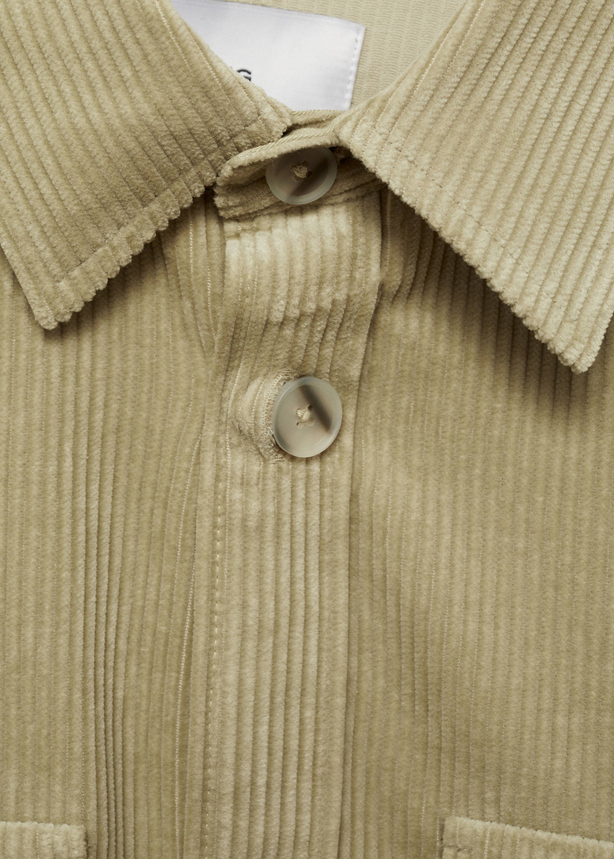 Вельветовая верхняя рубашка с карманами - Деталь изделия 8