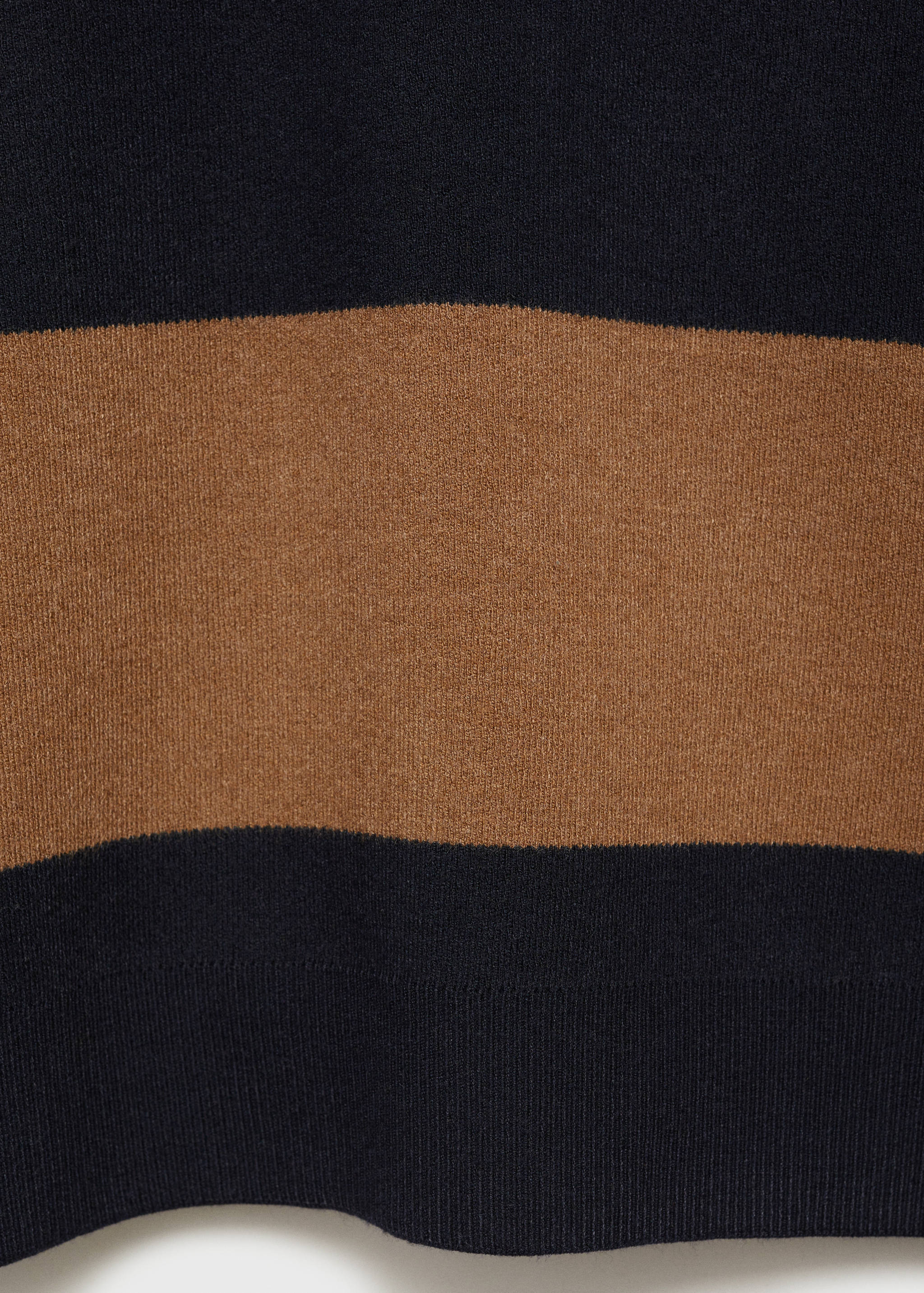 Striped design polo sweater - Details of the article 0