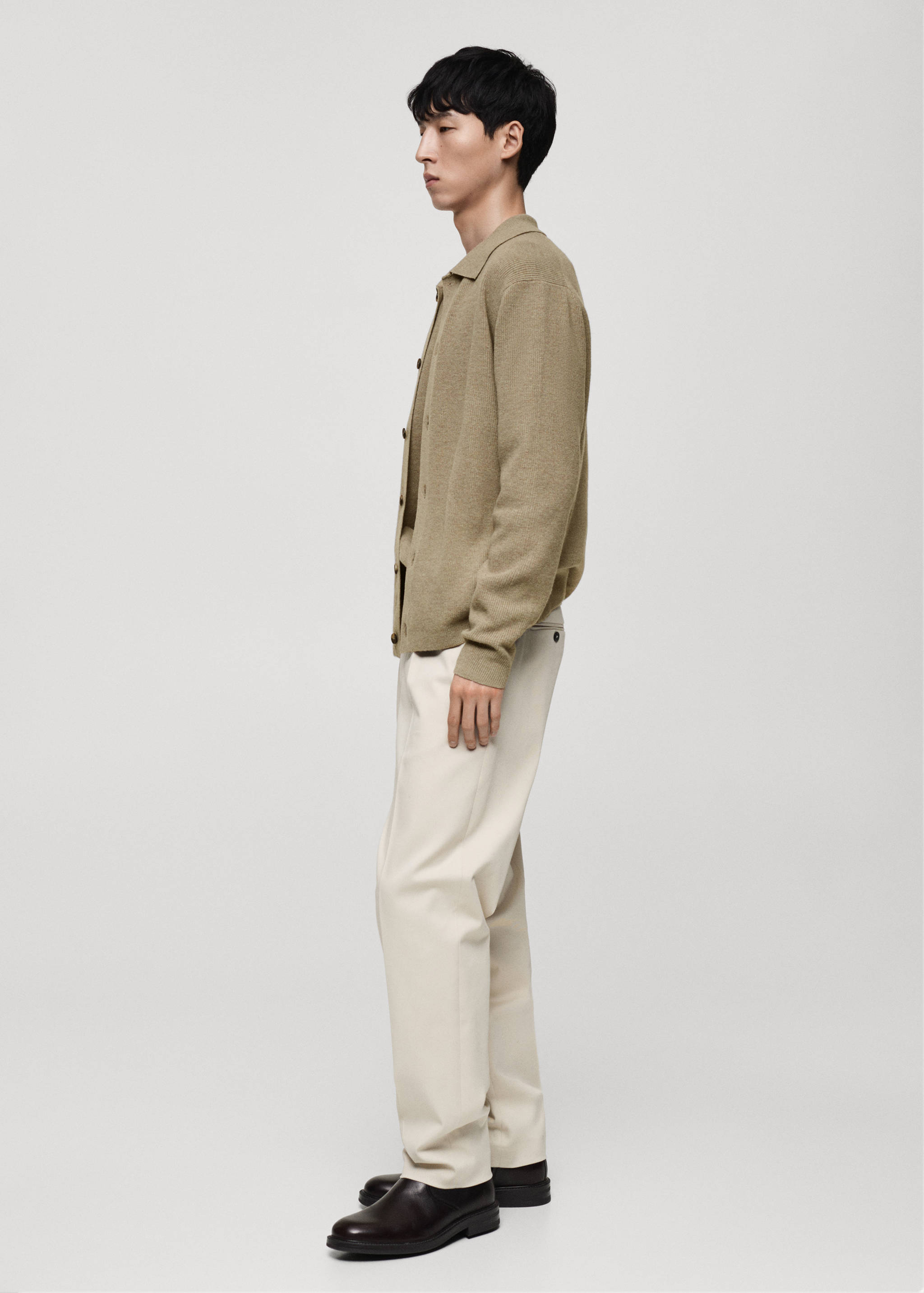 Кардиган поло из смесовой шерсти - Деталь изделия 2