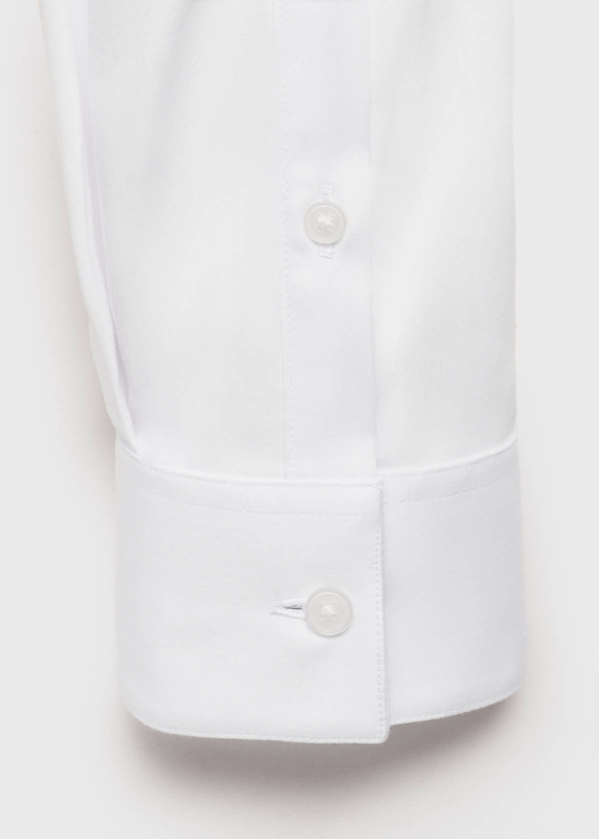 Super slim fit cotton suit shirt — White