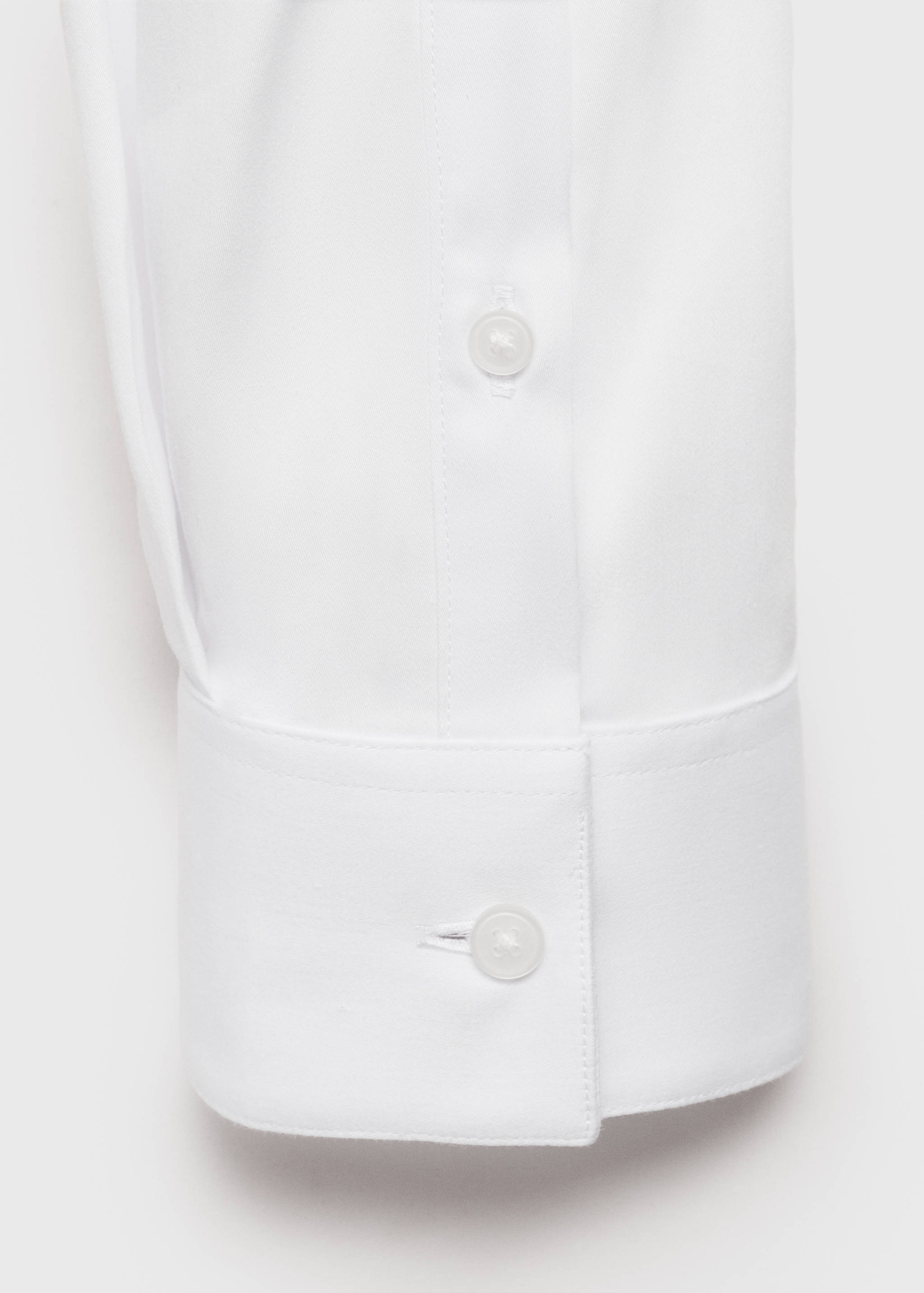 Slim fit cotton suit shirt - Details of the article 0