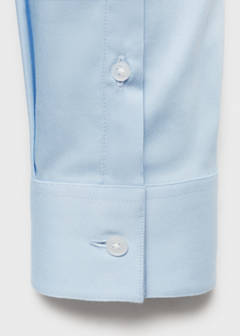 Super slim fit cotton suit shirt — Sky Blue 8