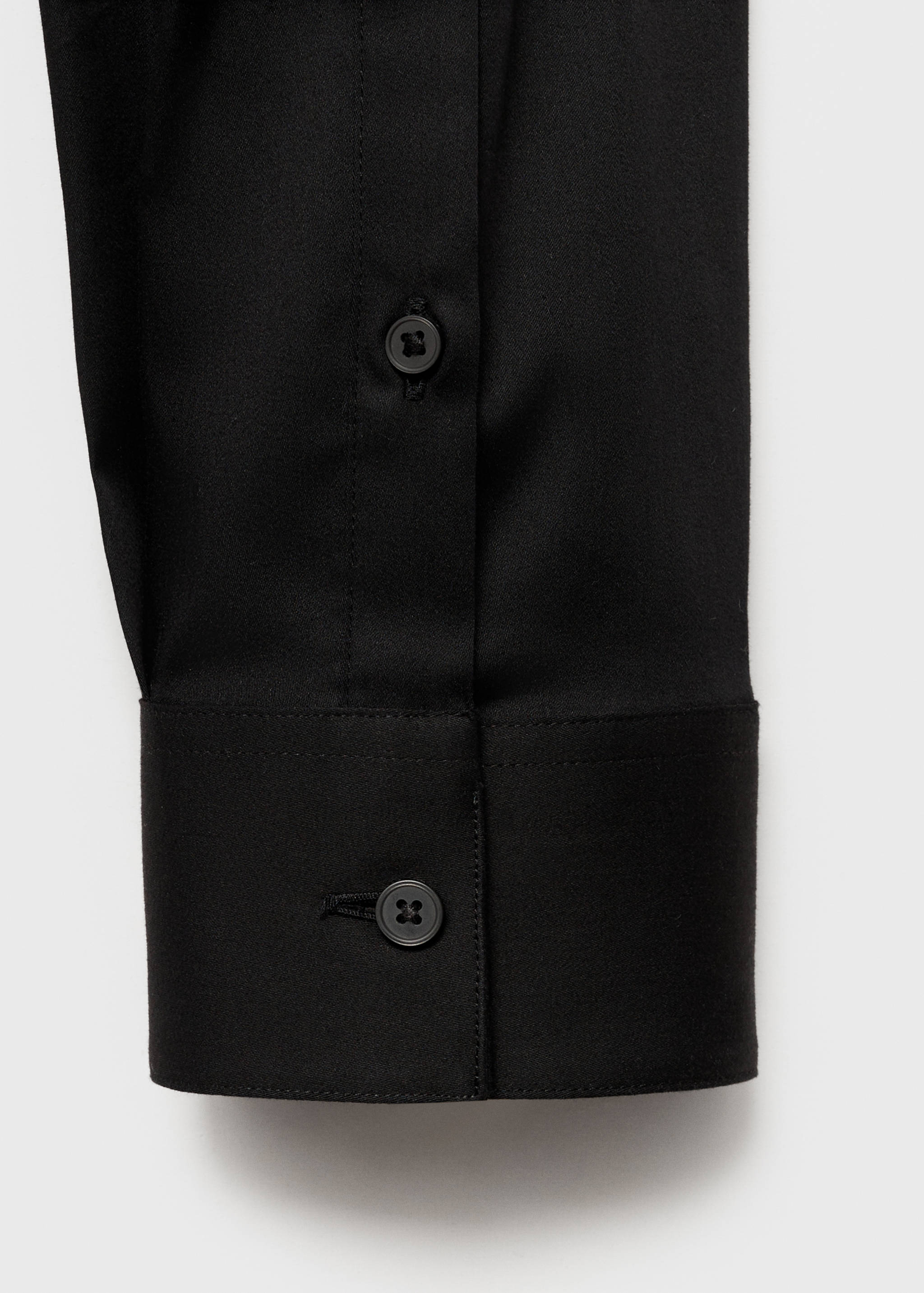 Slim fit cotton suit shirt - Details of the article 0