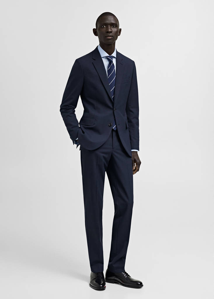 MANGO MAN - Veste costume Milán slim-fit bleu marine foncé - 46