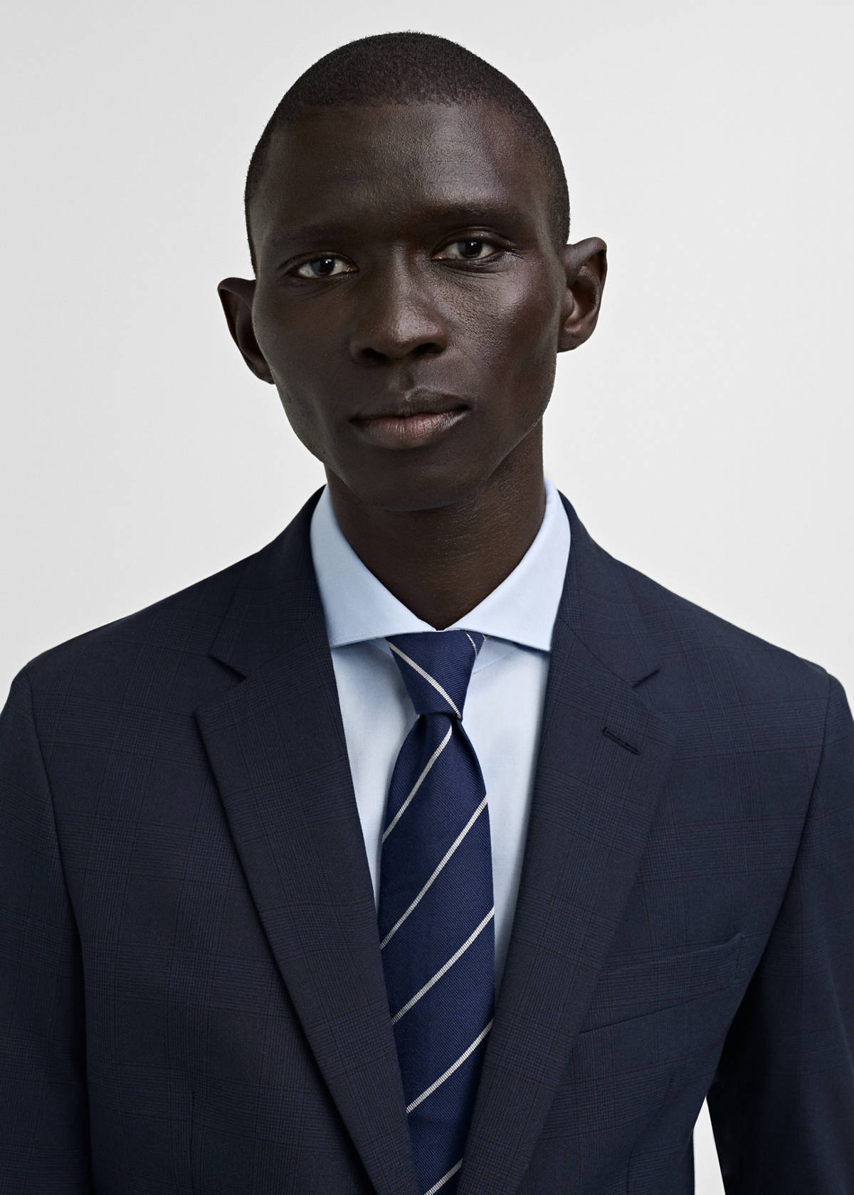 Milan slim-fit suit jacket — Dark Navy