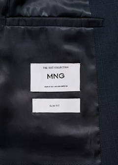 Milan slim-fit suit jacket — Dark Navy 10