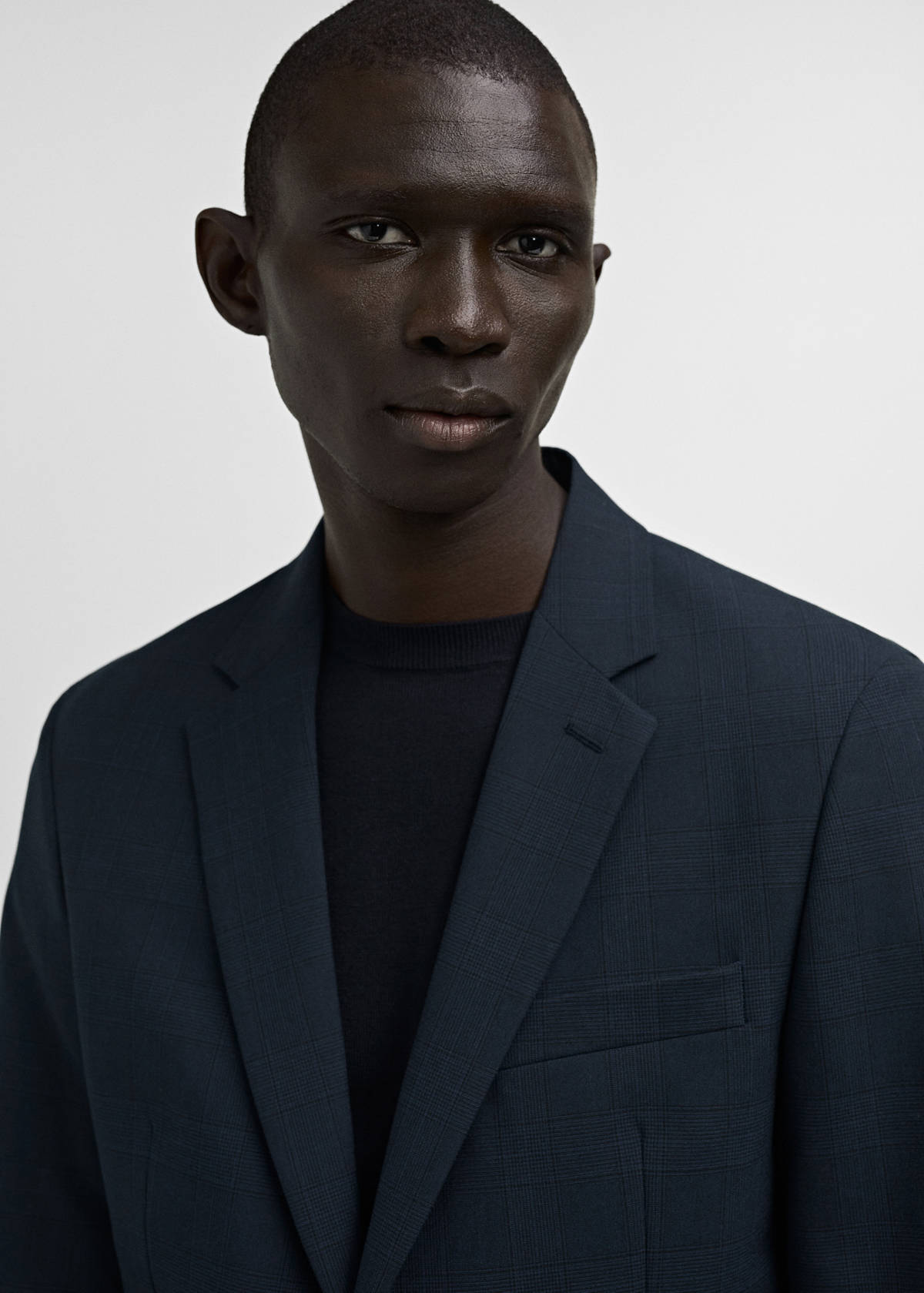 Milan slim-fit suit jacket — Dark Navy
