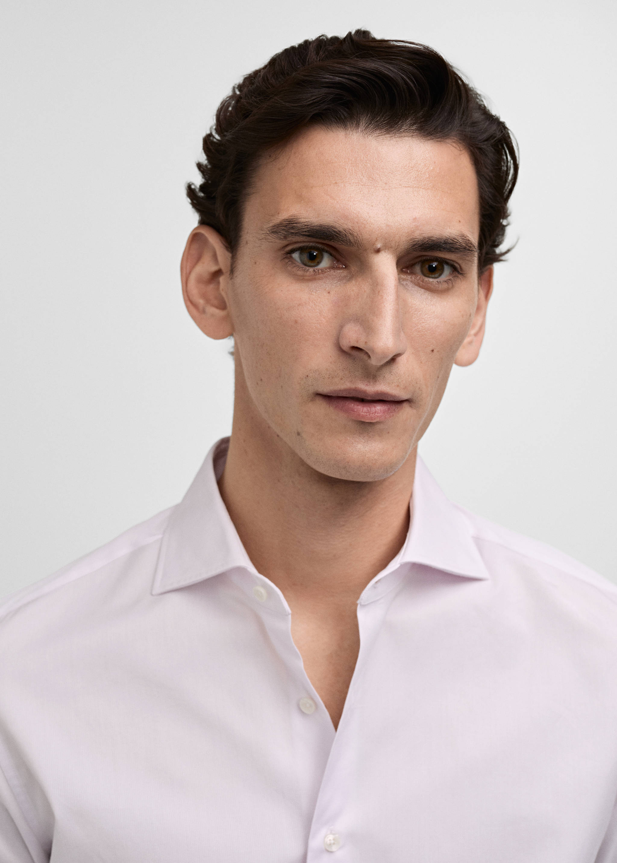 Camisa traje slim fit 100% algodón - Detalle del artículo 1