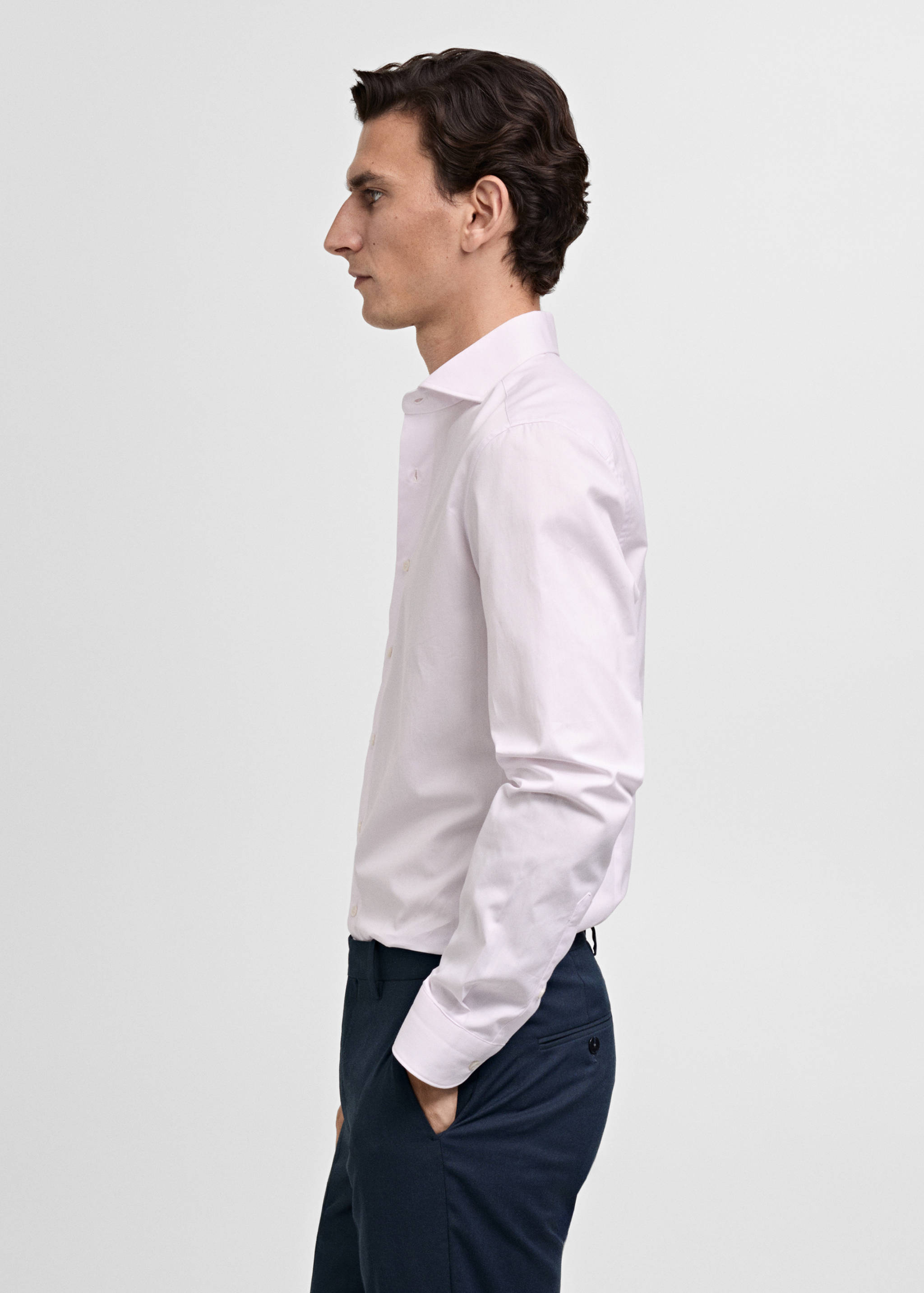 Camisa traje slim fit 100% algodón - Detalle del artículo 2