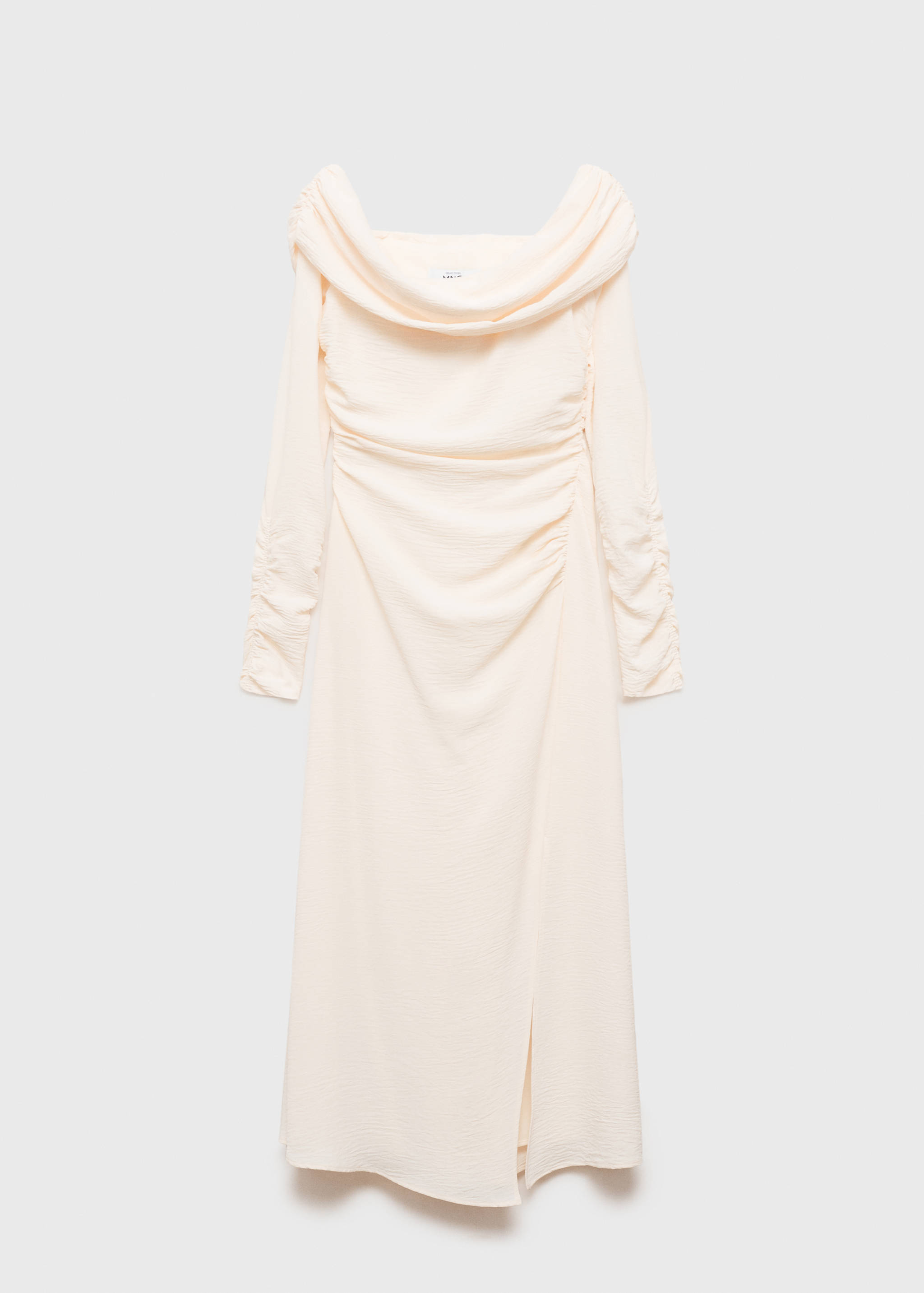 Off-the-shoulder draped dress - Article without model