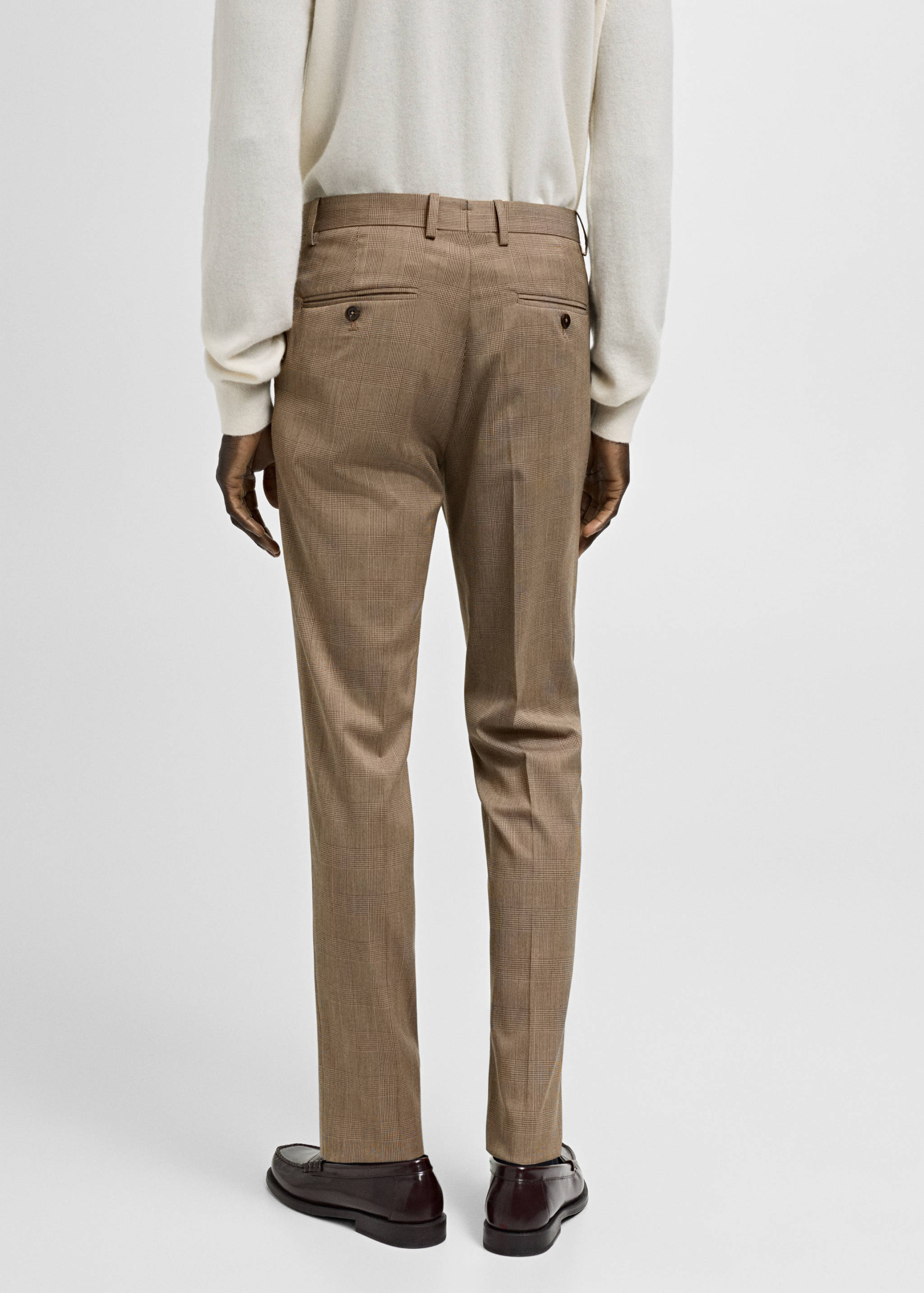 米兰威尔士亲王格纹西装裤 - null