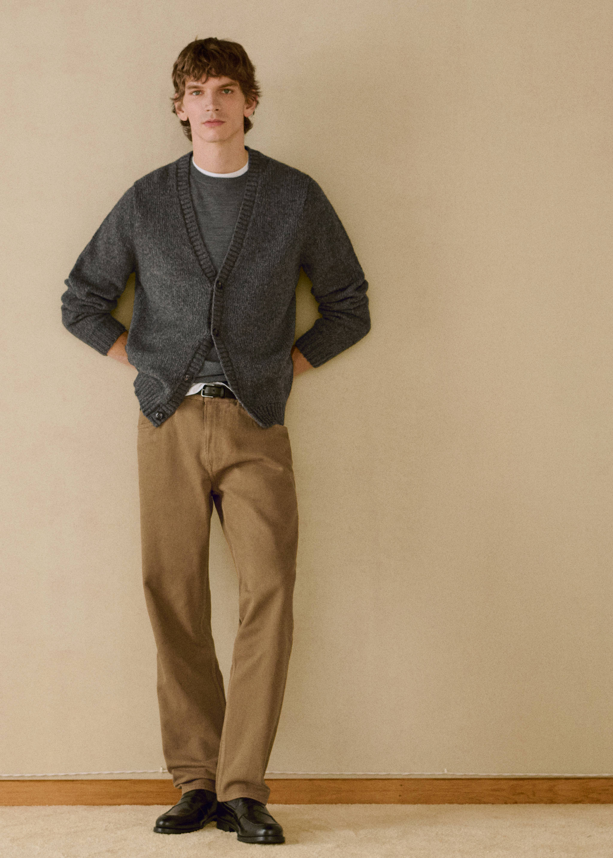 Straight fit cotton jeans - Details of the article 5