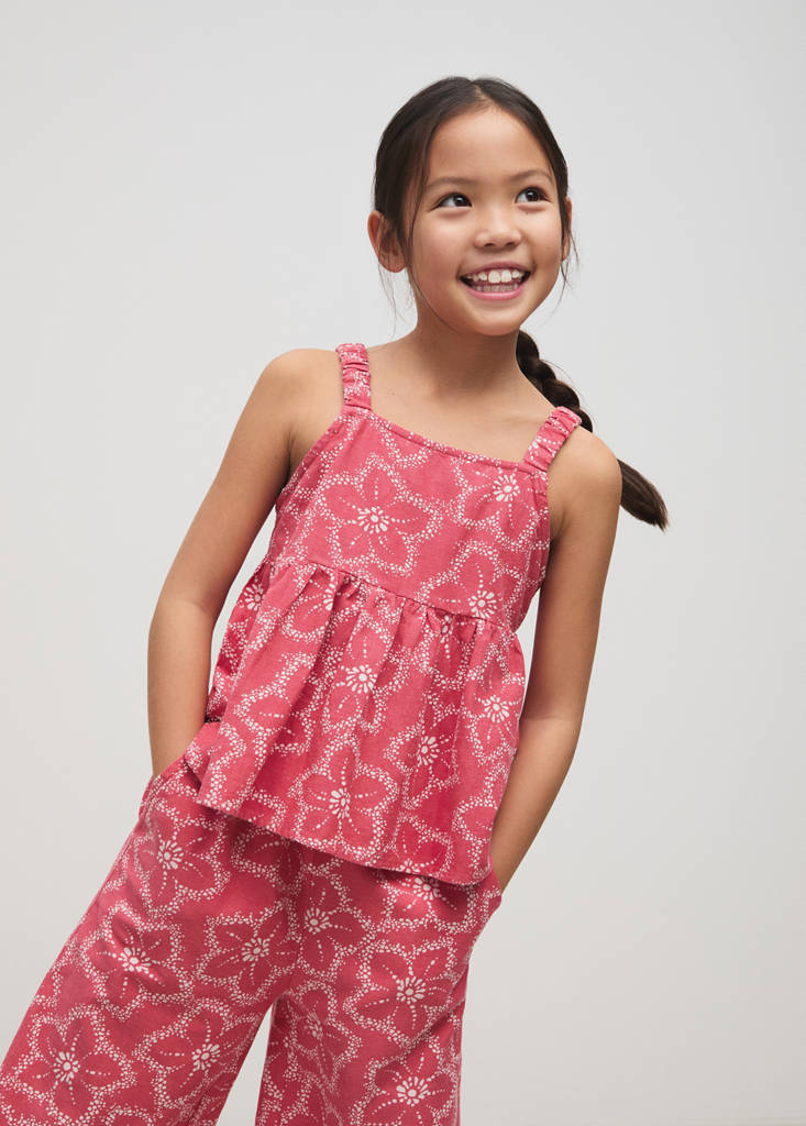 Floral print blouse — Strawberry