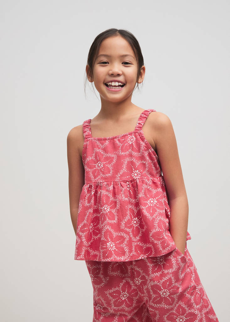 Floral print blouse — Strawberry