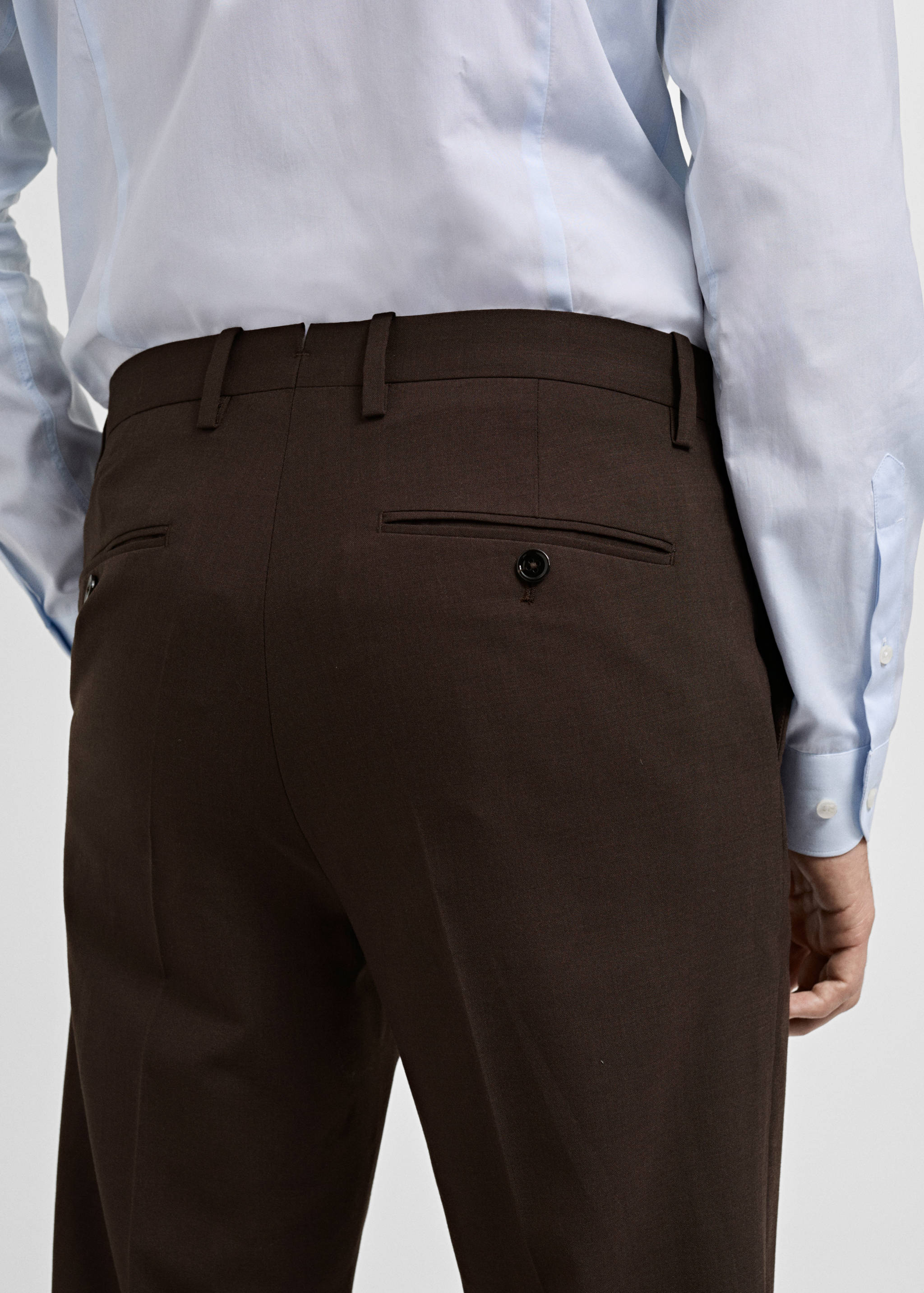 Turin 100% wool suit trousers - Details of the article 6