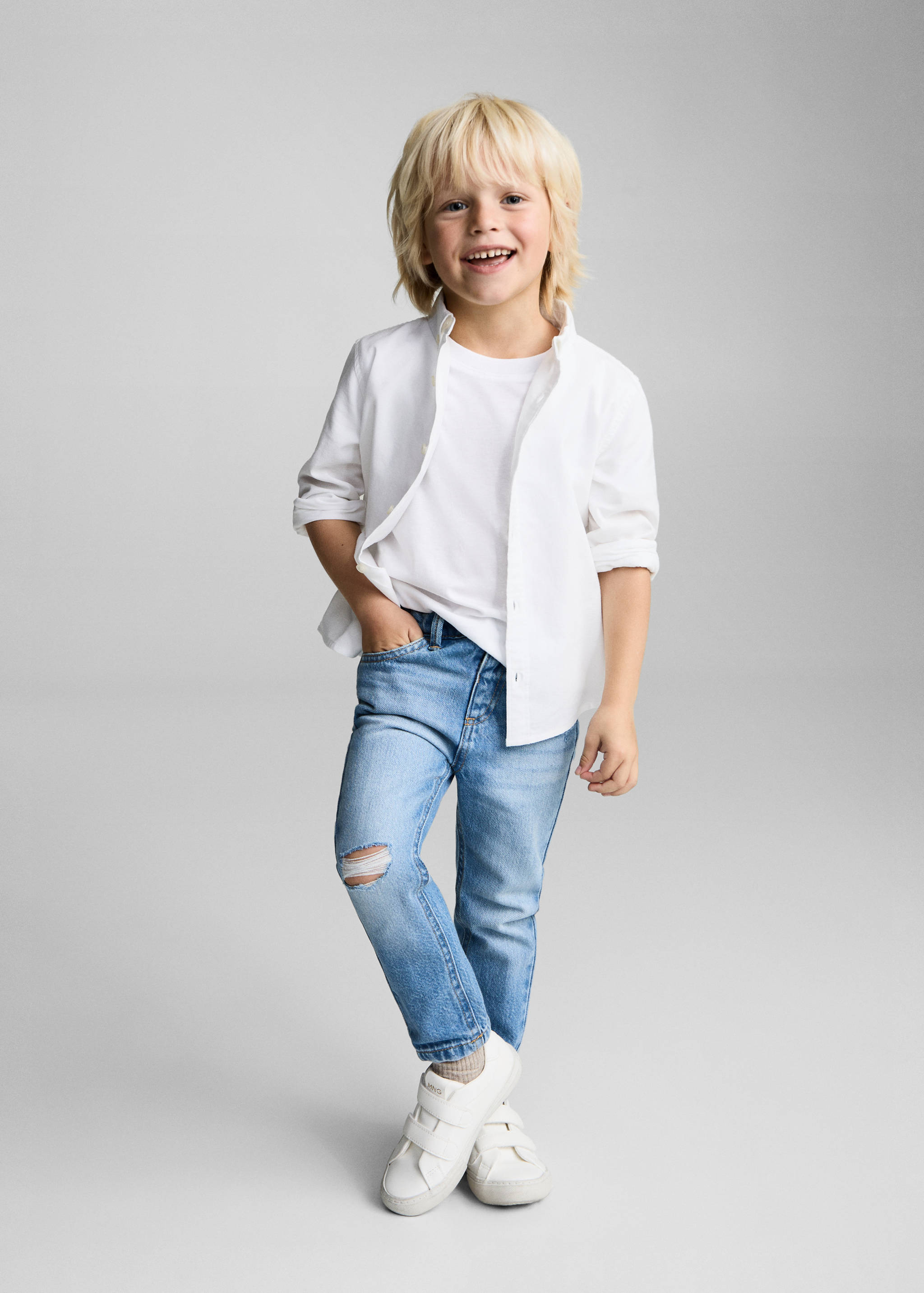 Chemise oxford en coton - Plan général