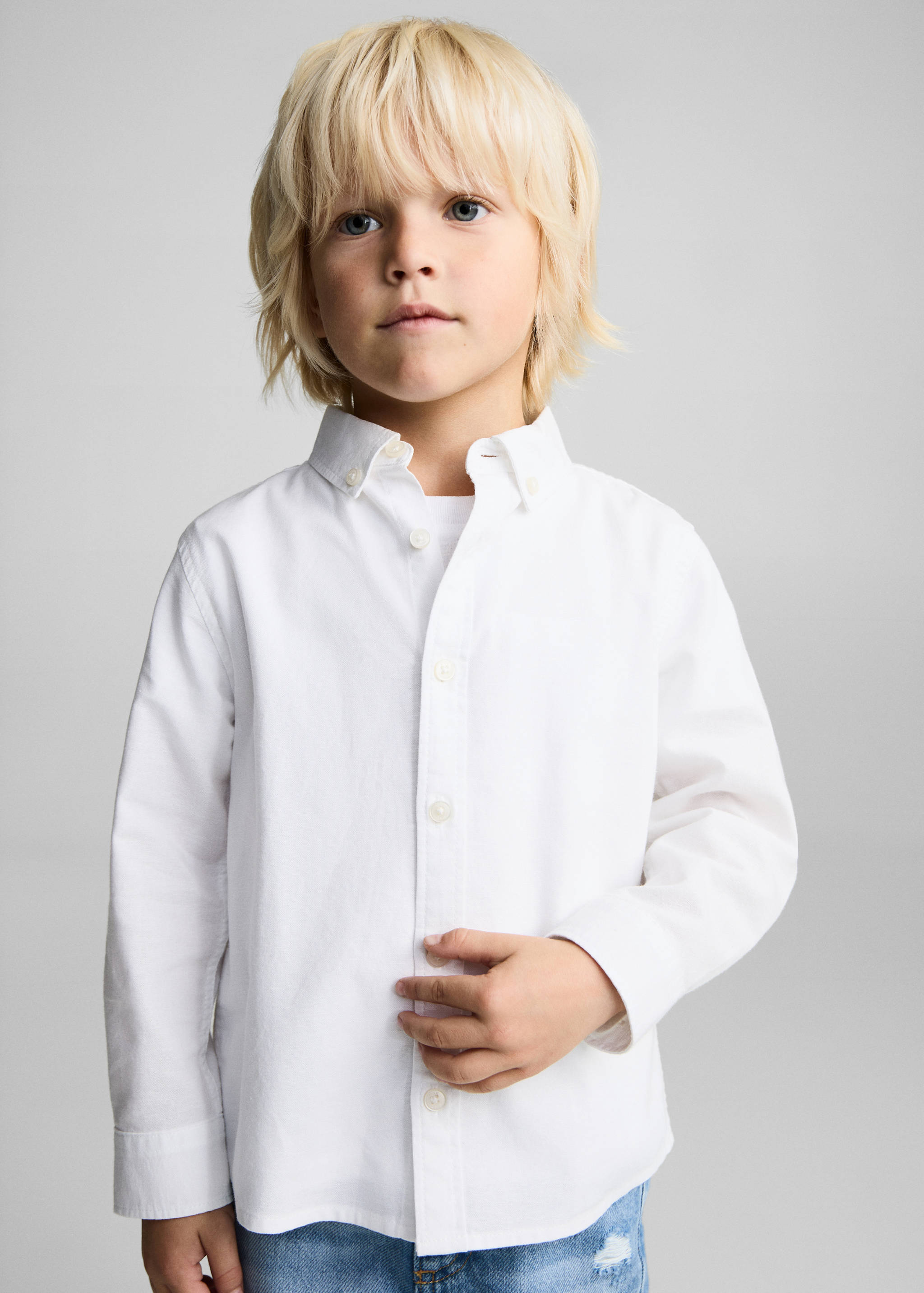 Chemise oxford en coton - Plan moyen