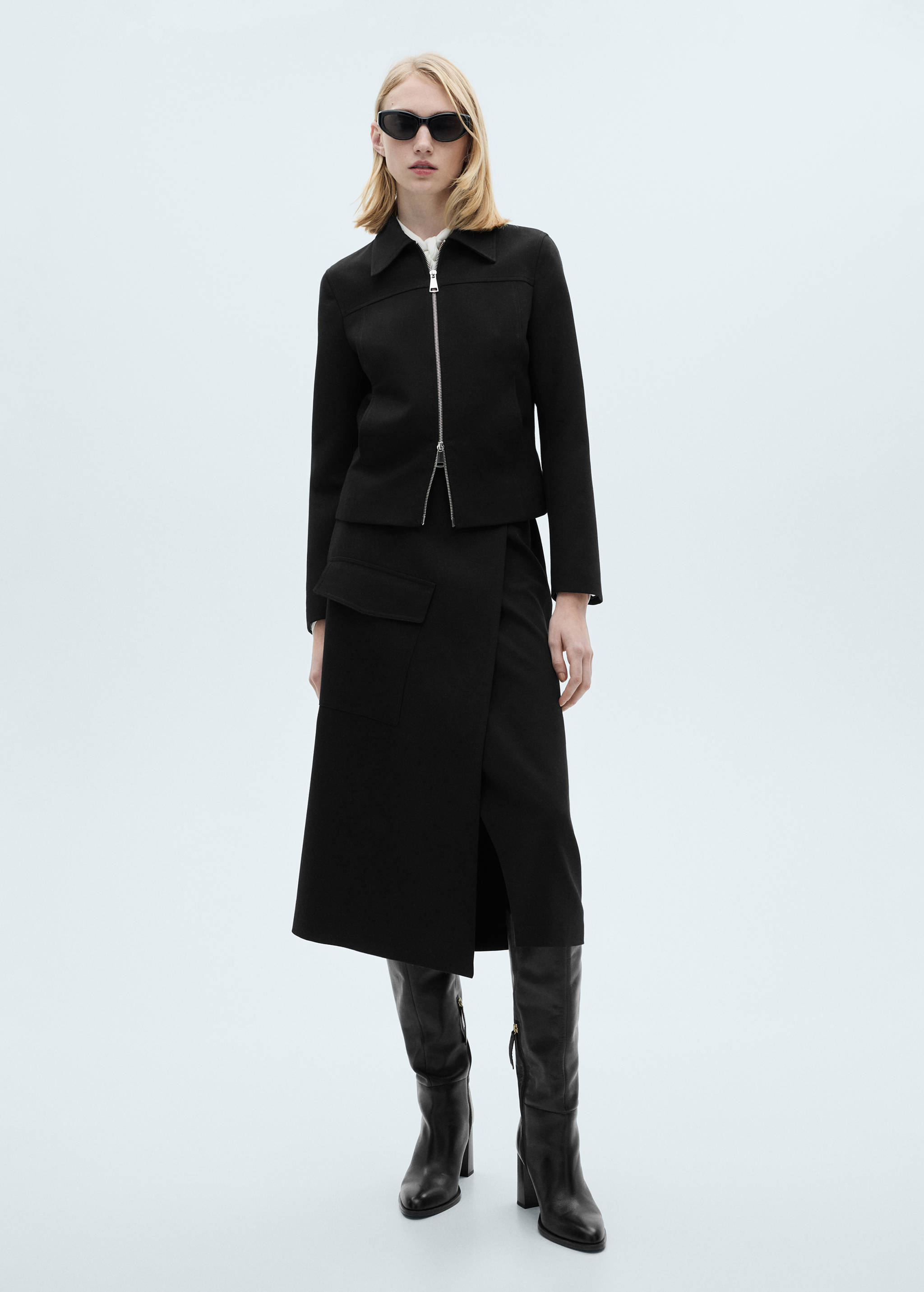 Jupe midi détail boucle - Plan général