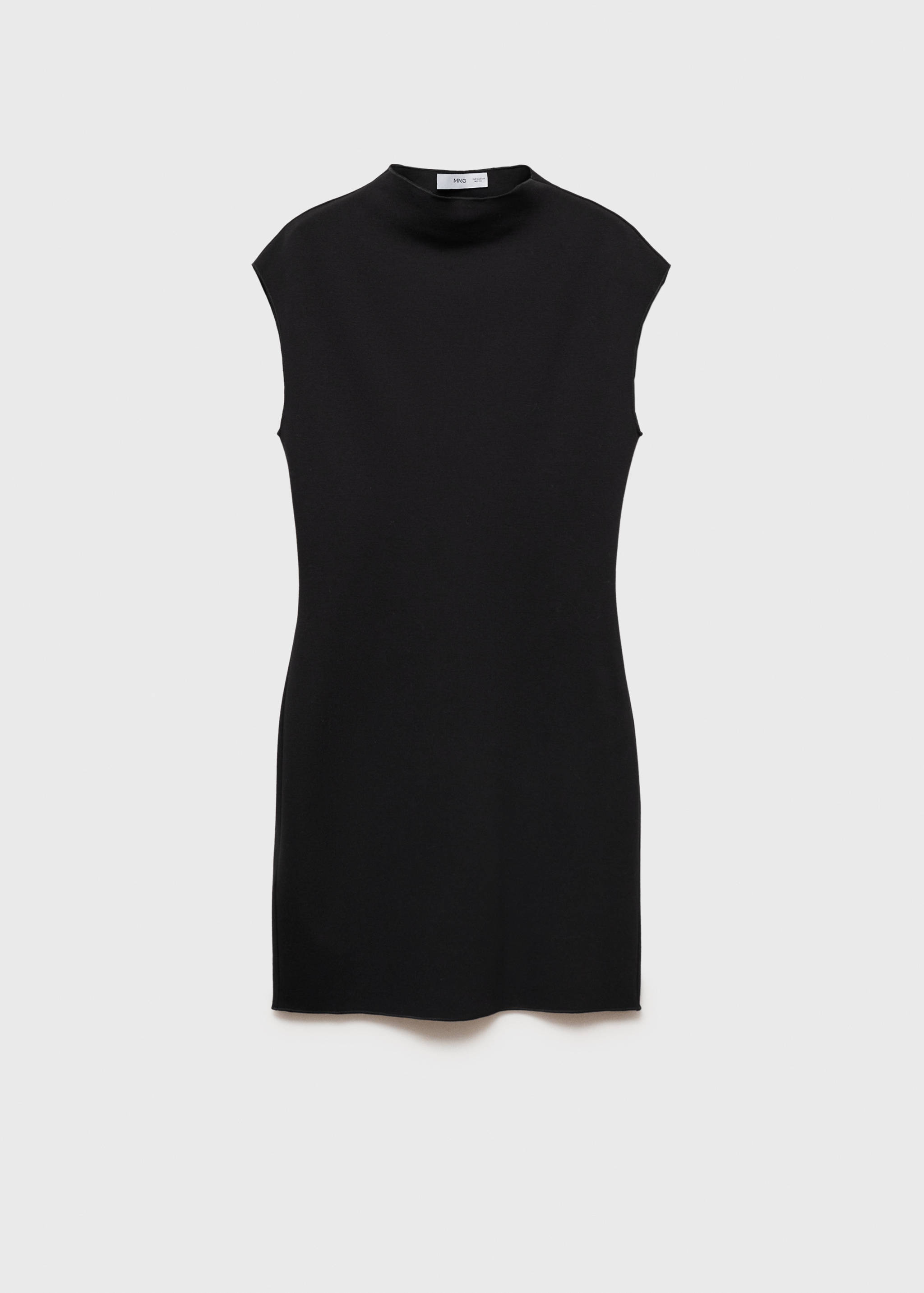 Perkins-neck knitted dress - Article without model