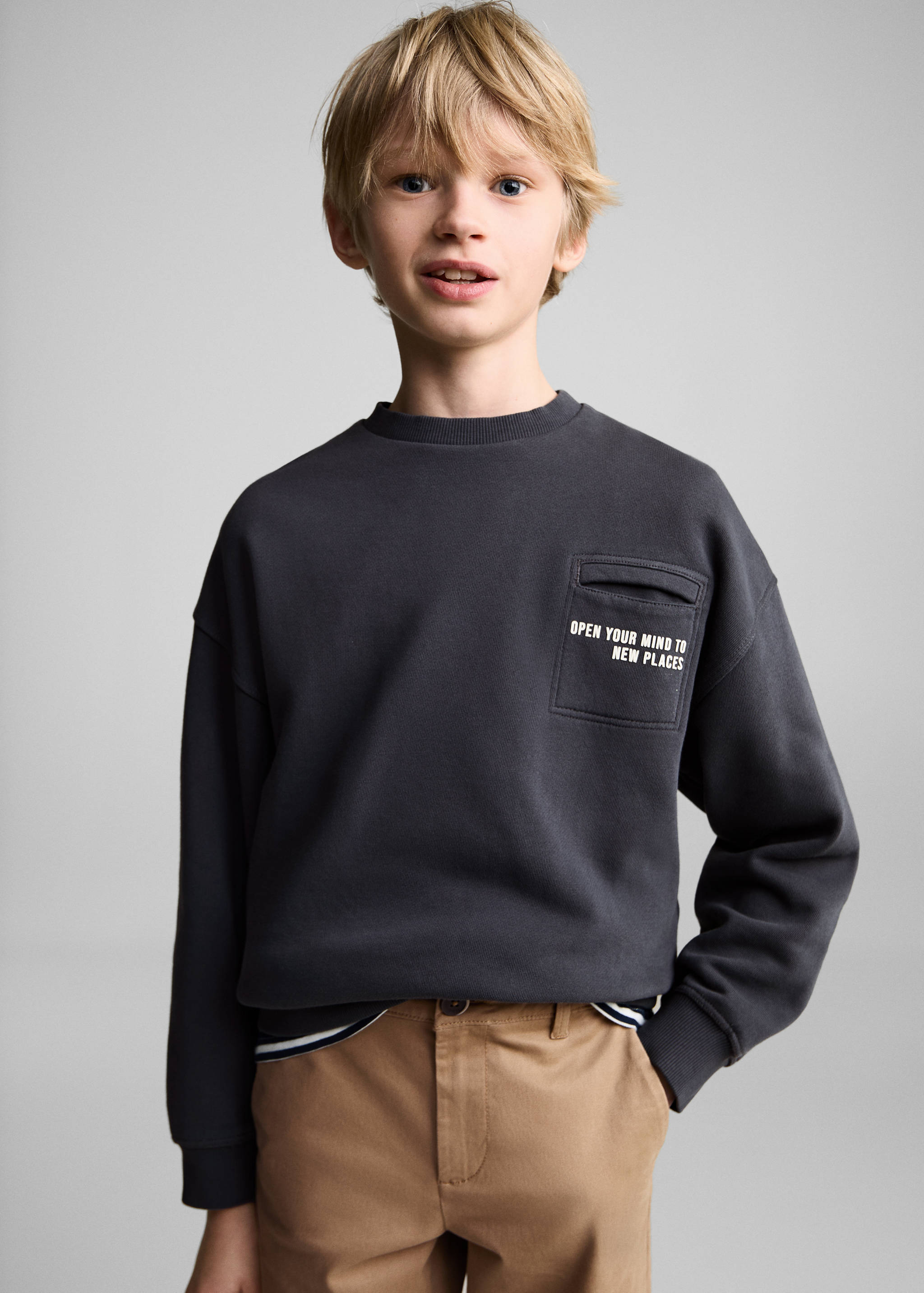 Cotton chinos - Medium plane