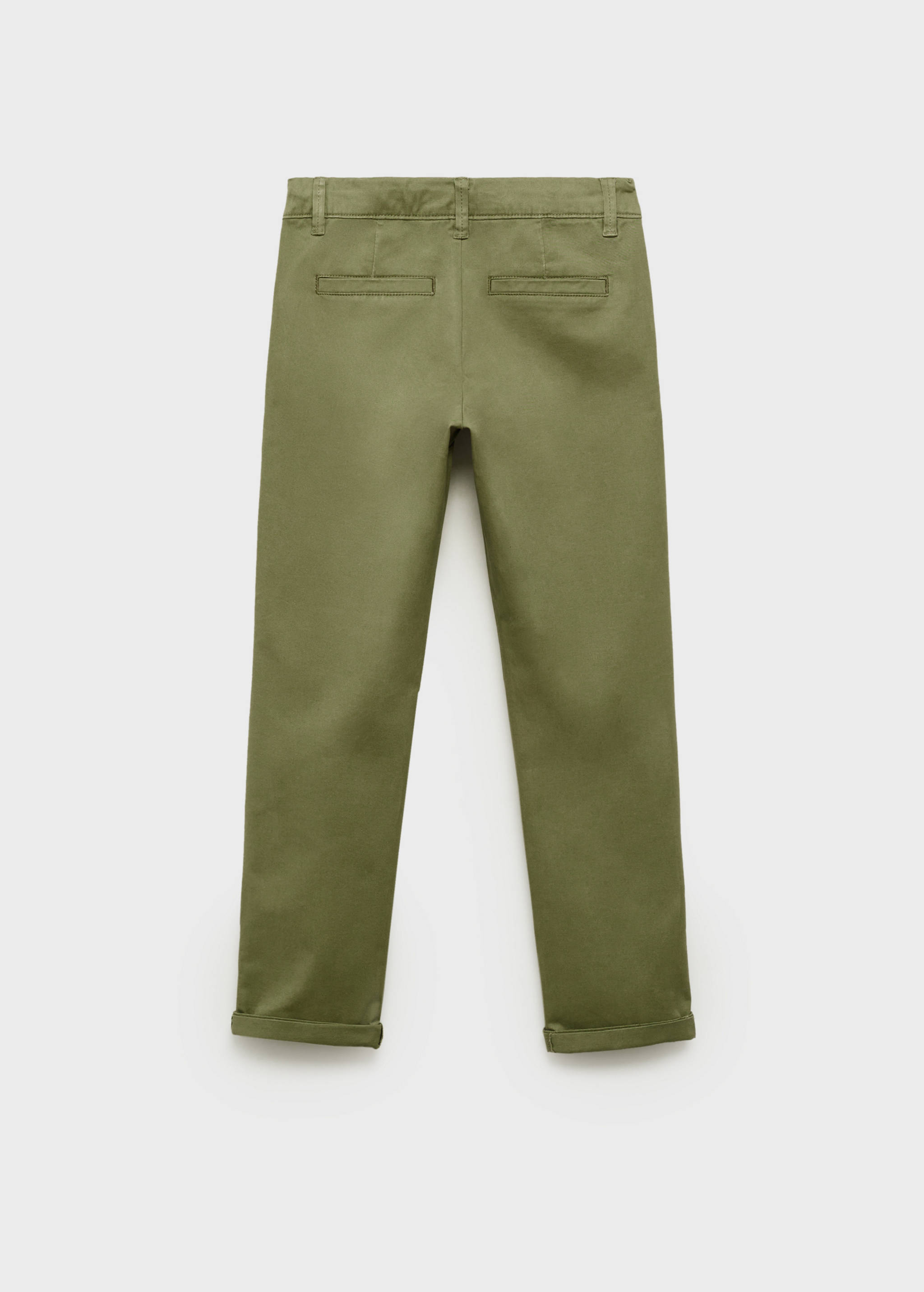 Cotton chinos - Reverse of the article