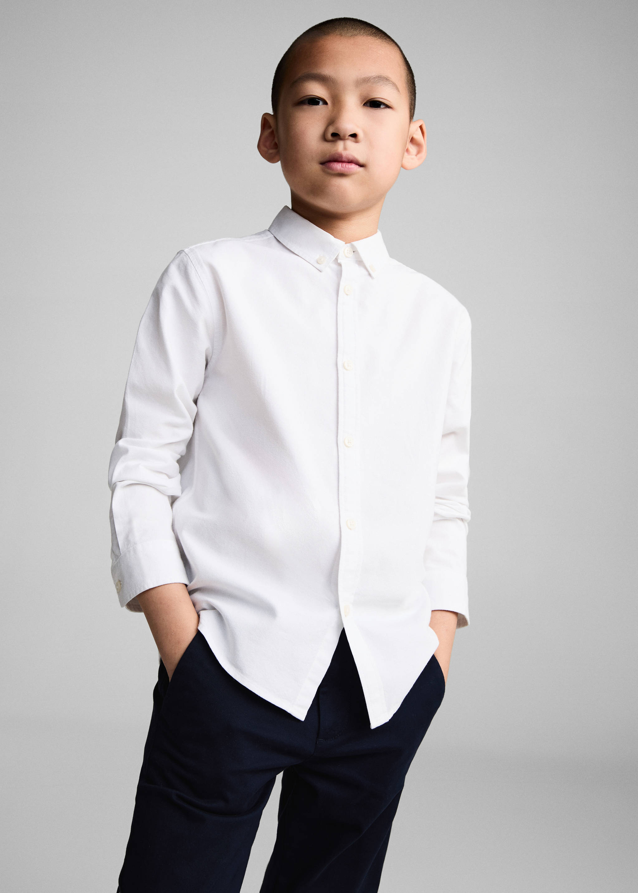 Cotton chinos - Medium plane