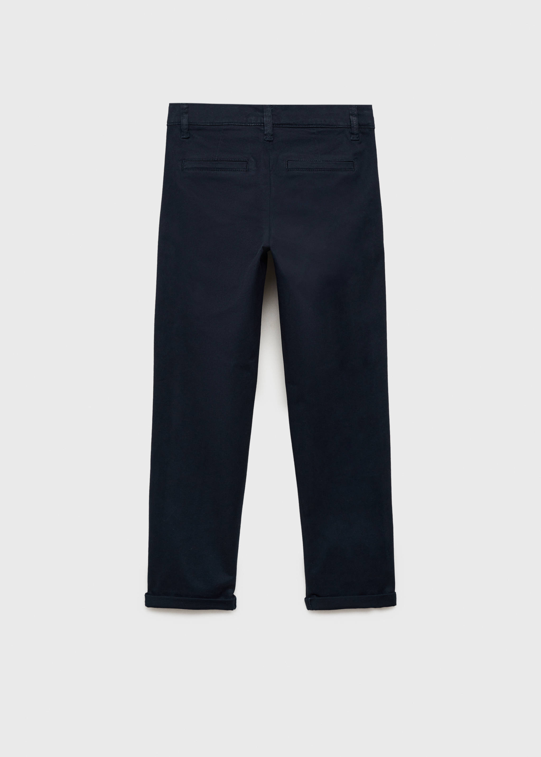 Cotton chinos - Reverse of the article