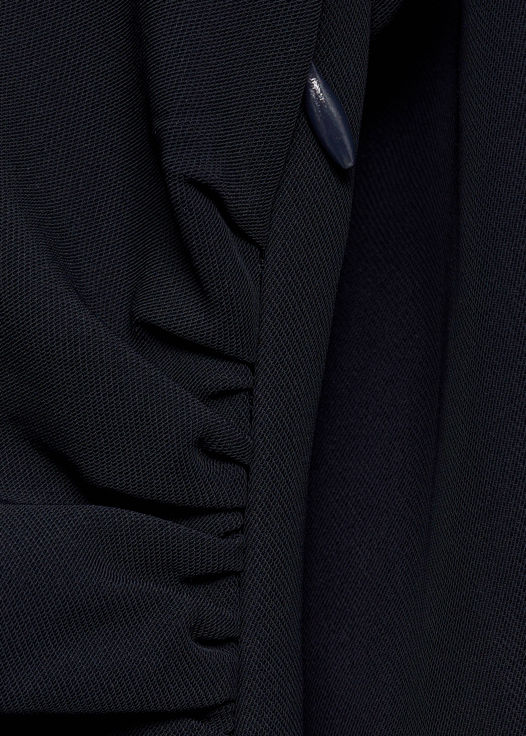 Vestido midi com cintura drapeada - Pormenor do artigo 0