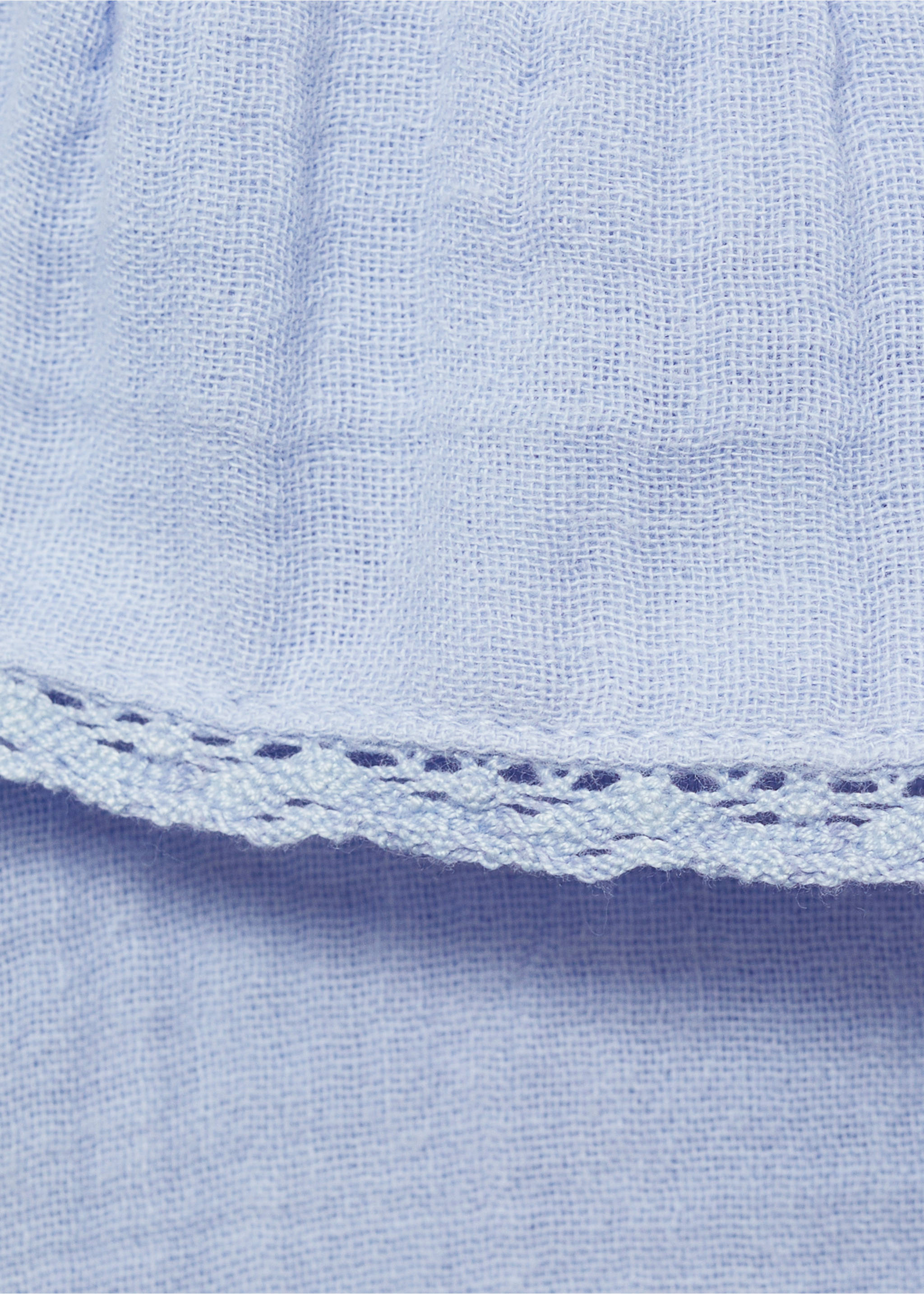 Blusa algodón bambula - Detalle del artículo 0, Azul celeste. Ref: 87090631-00.
