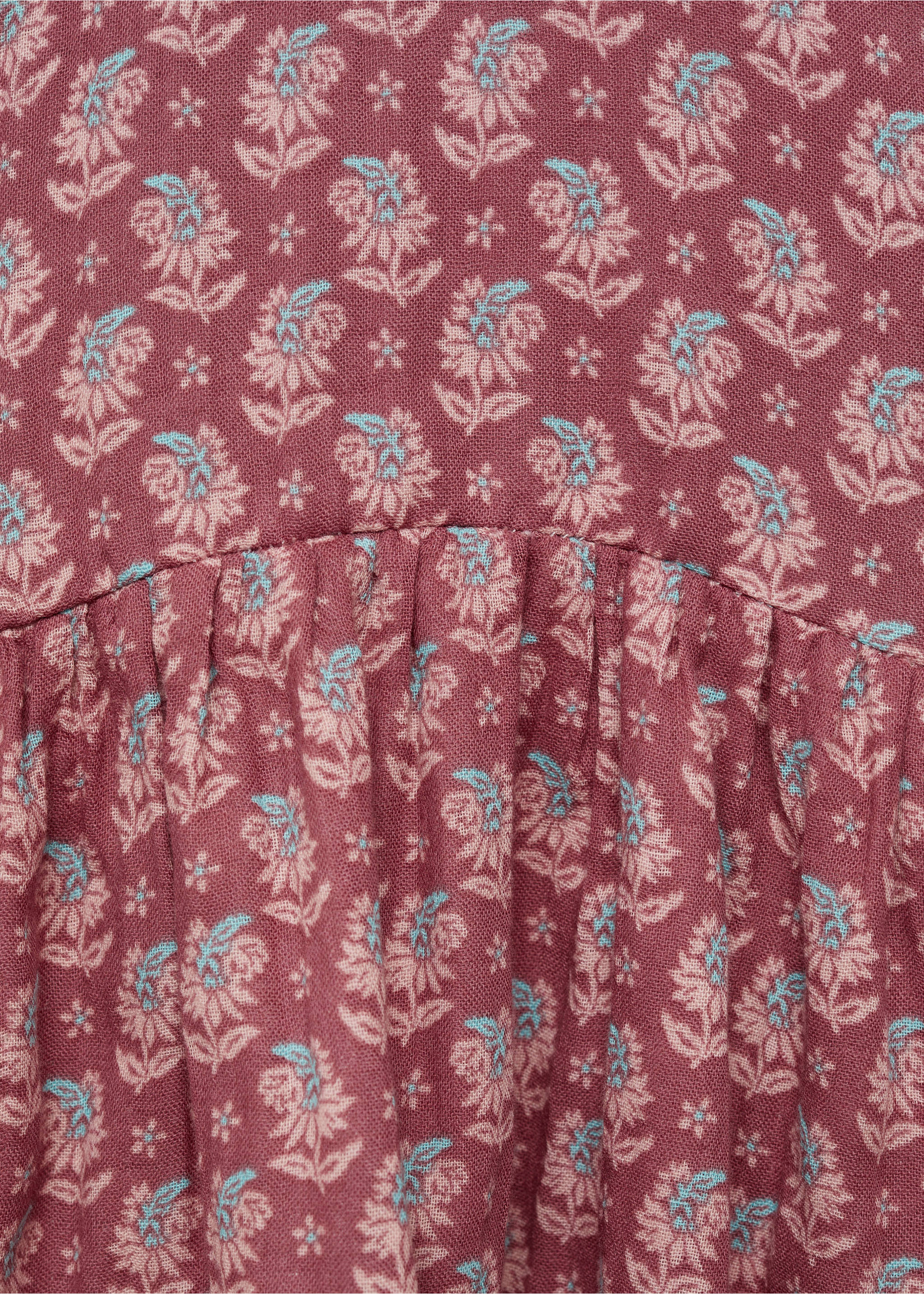 Printed dress - Details of the article 8, Cherry. Ref: 87090633-00.