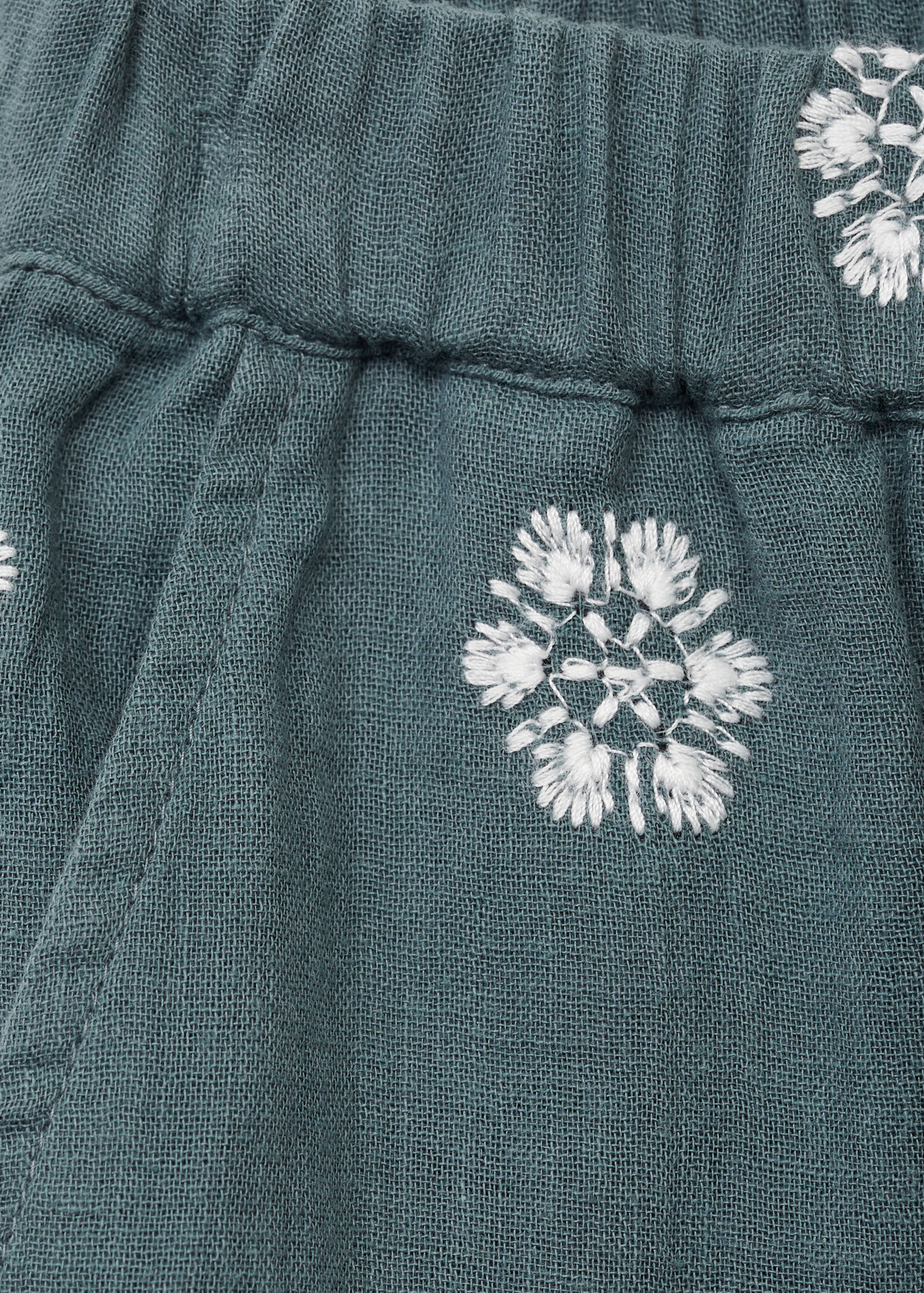 Pantalón algodón bordado - Detalle del artículo 0