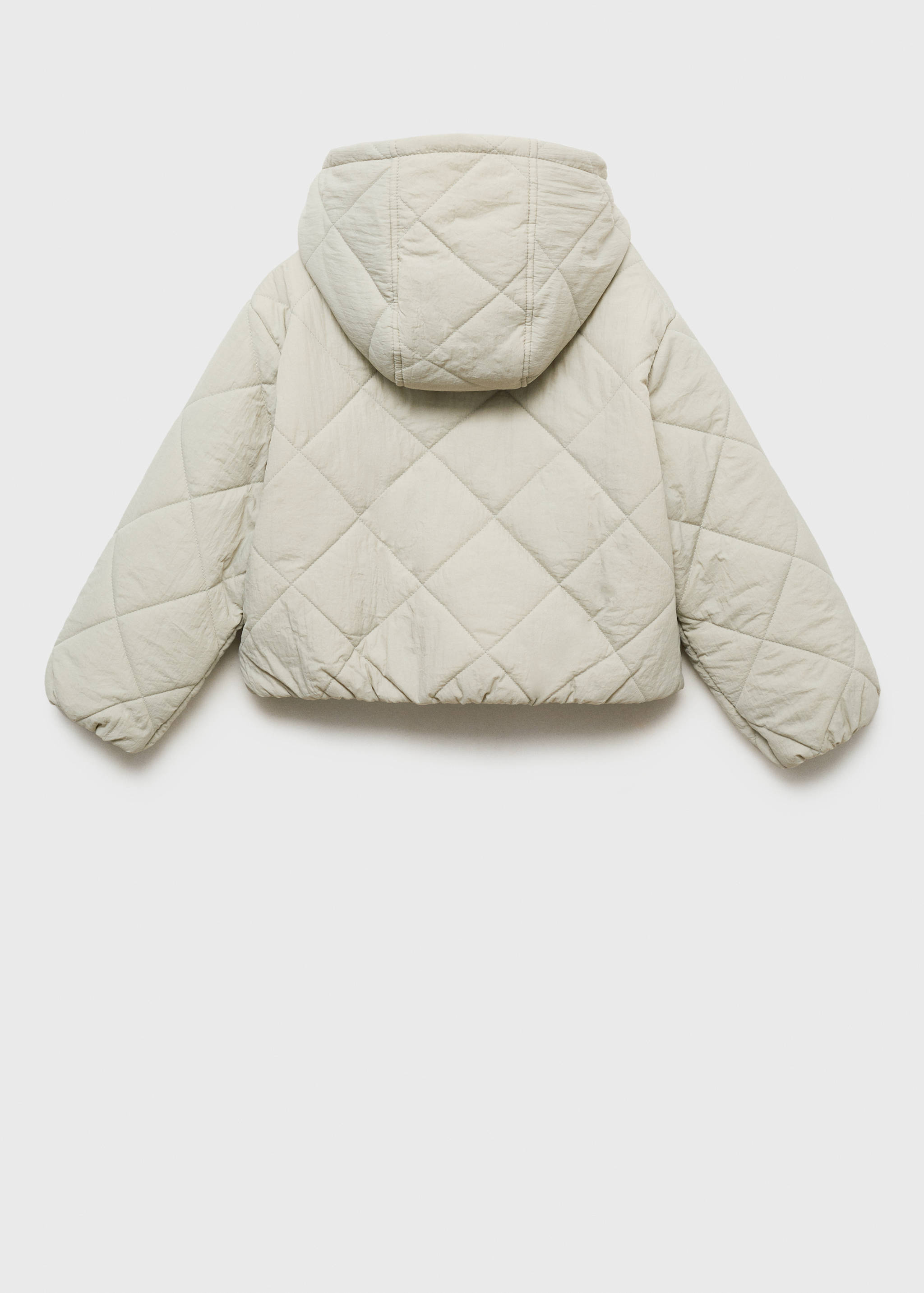 Hood puffer coat - Reverse of the article