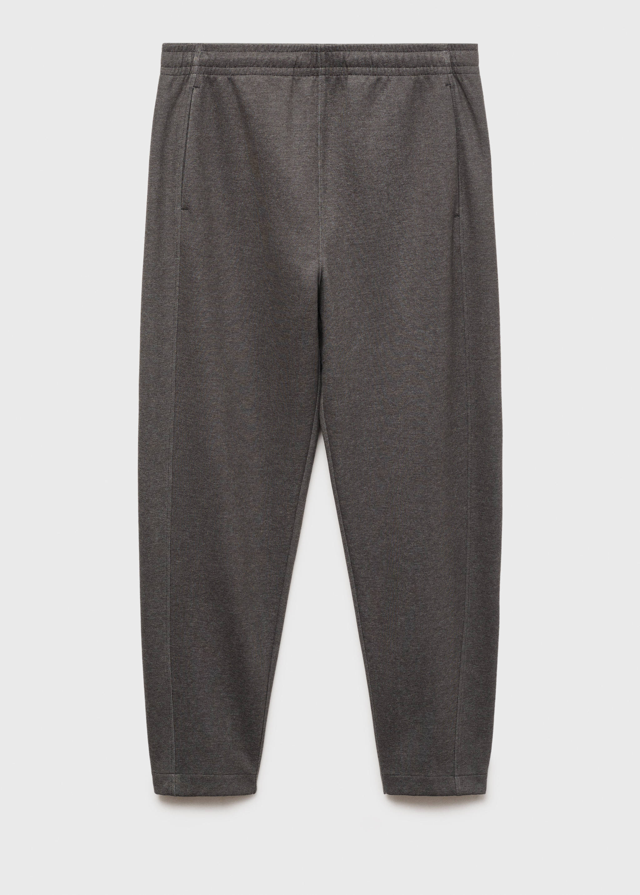 Cotton joggers embroidered detail - Article without model