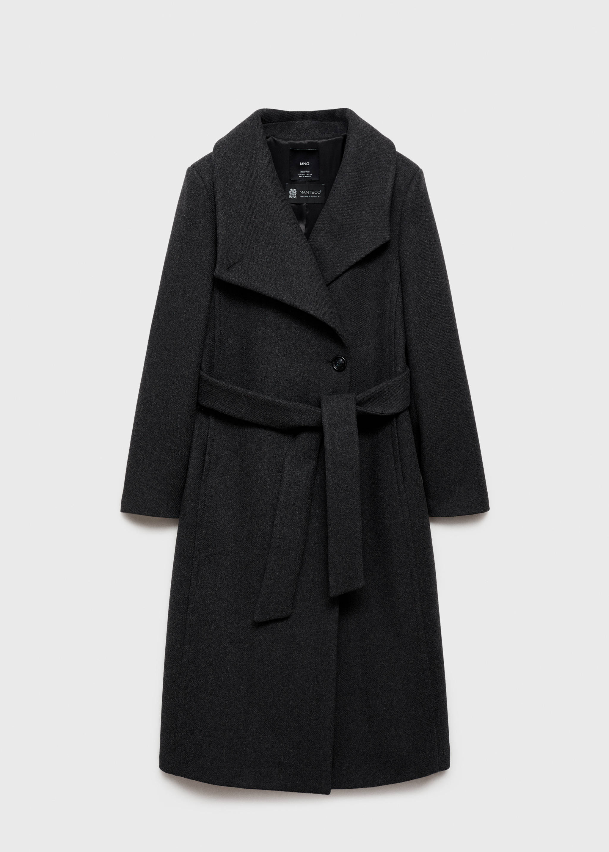 Woollen coat with belt - Article without model