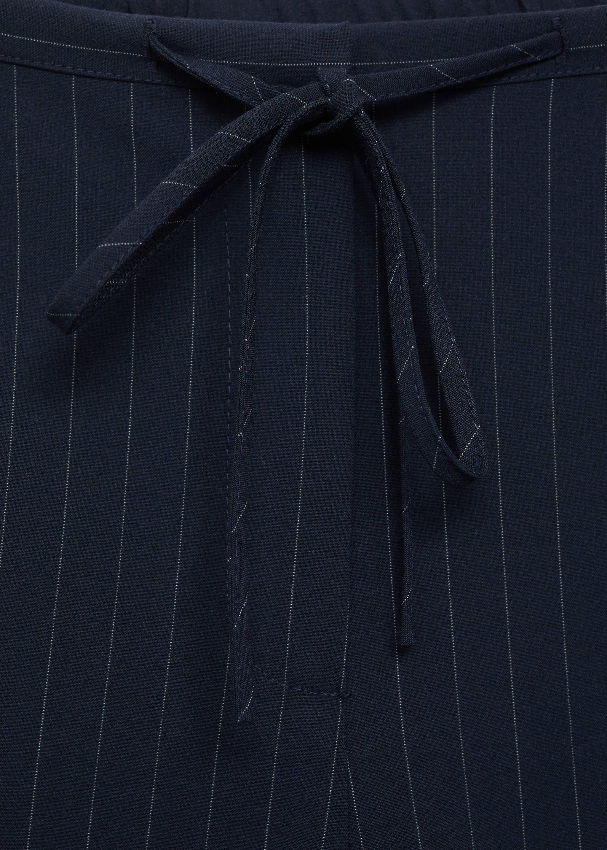 Chalk-stripe straight trousers - Details of the article 8