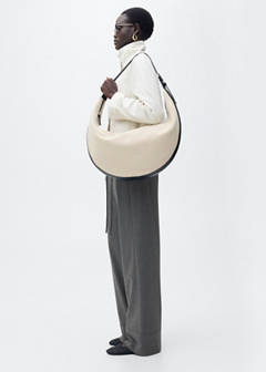 Chalk-stripe straight trousers — Grey 4
