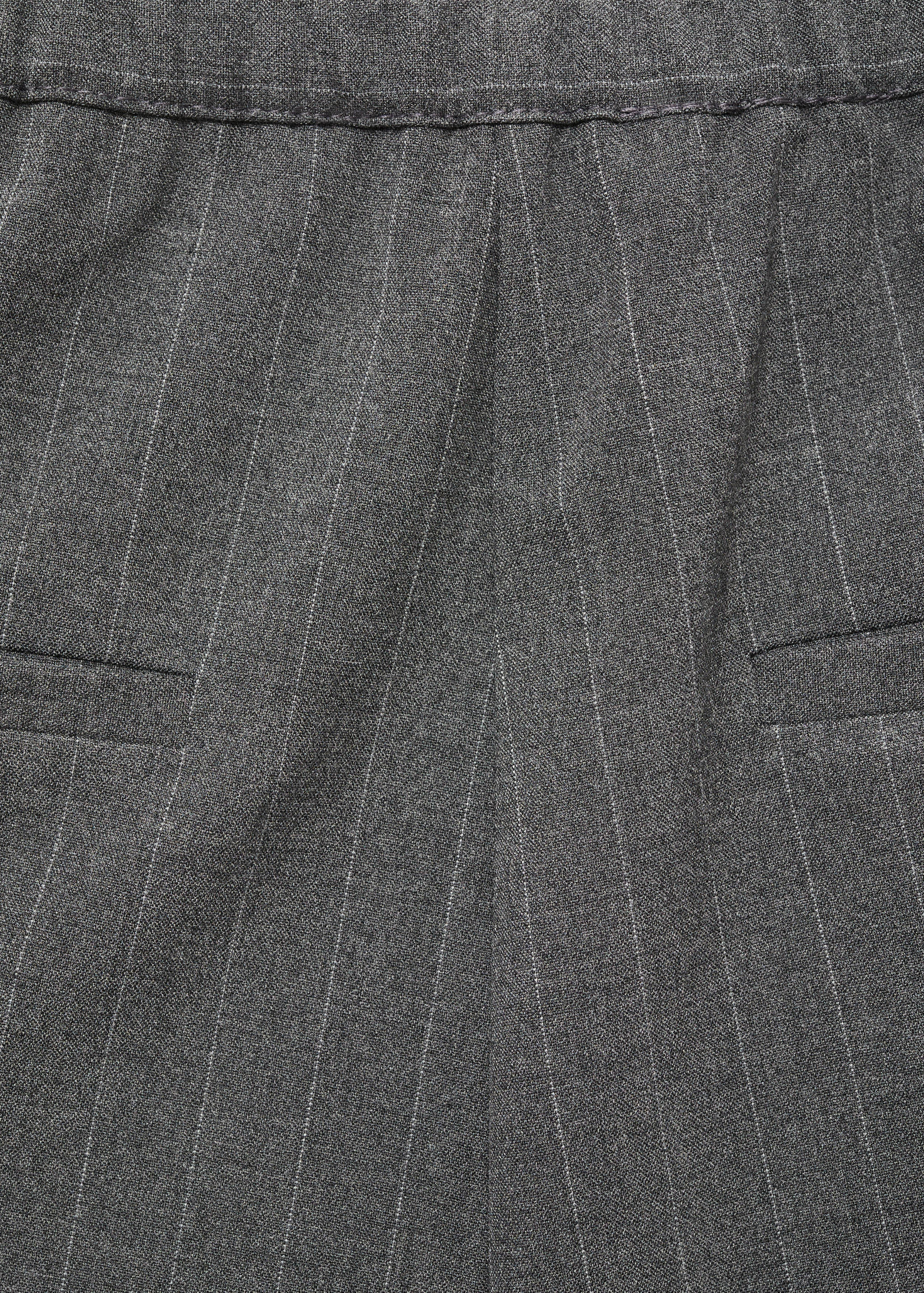 Chalk-stripe straight trousers - Details of the article 0