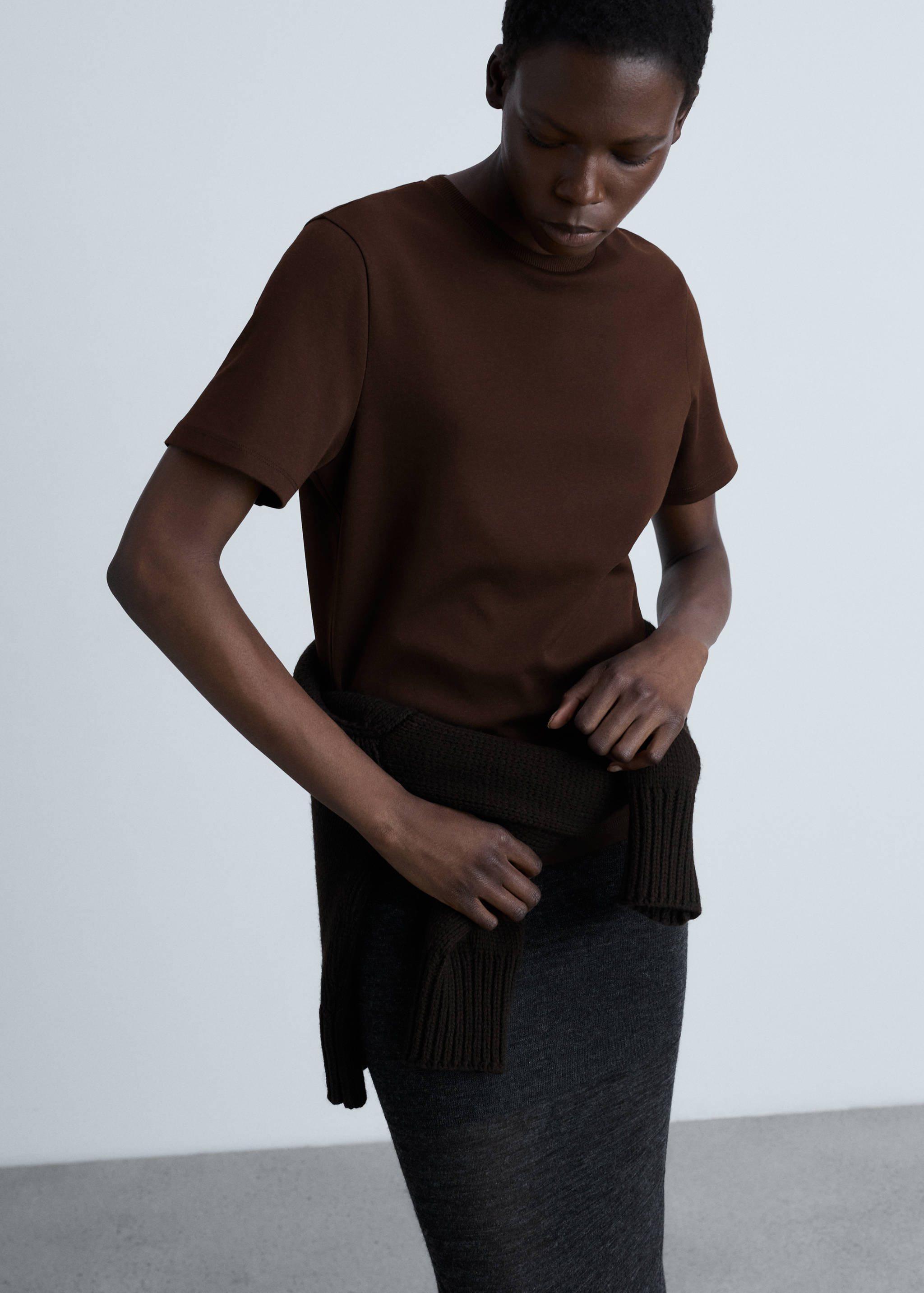 Camiseta algodón manga corta - Plano medio