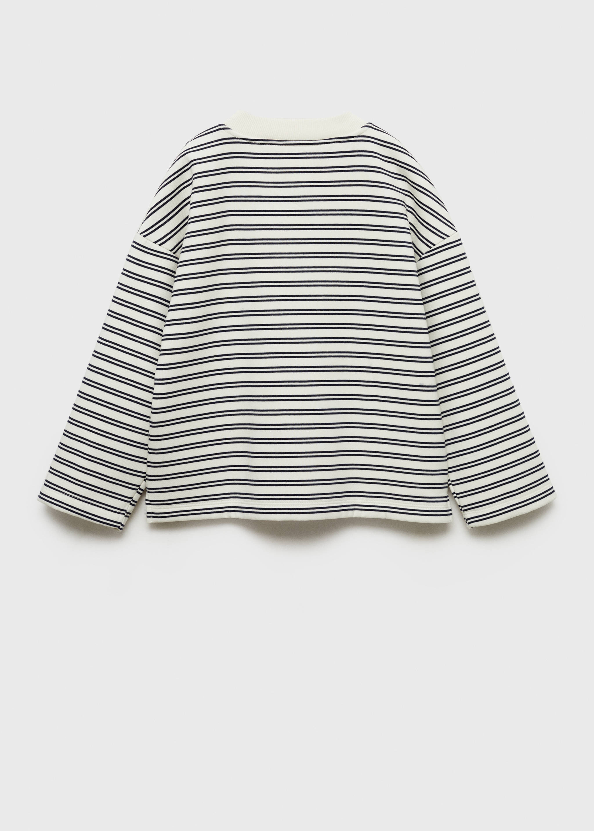 Sudadera algodón rayas - Reverso del artículo