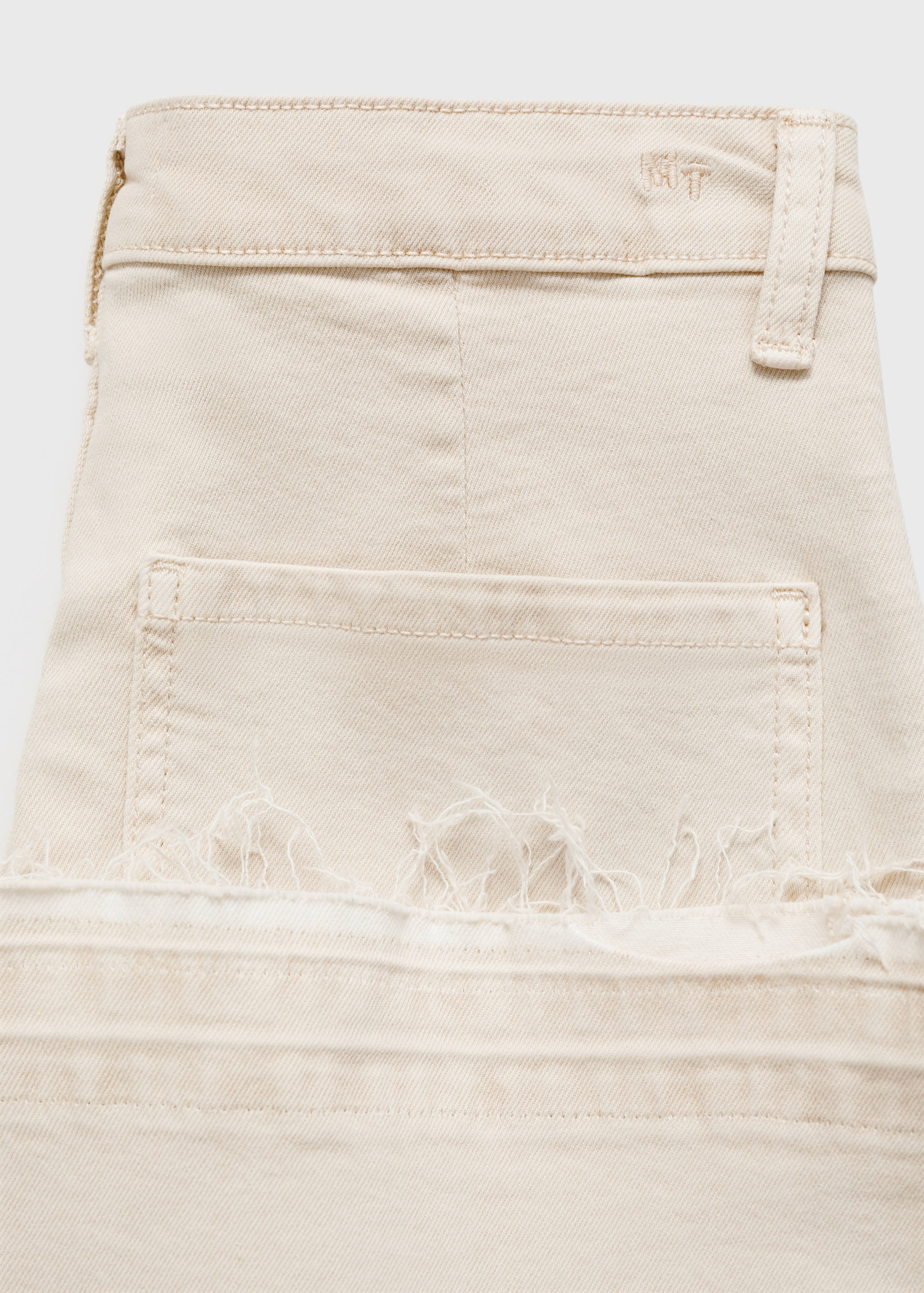 Calças de ganga culotte com bolsos - Pormenor do artigo 0